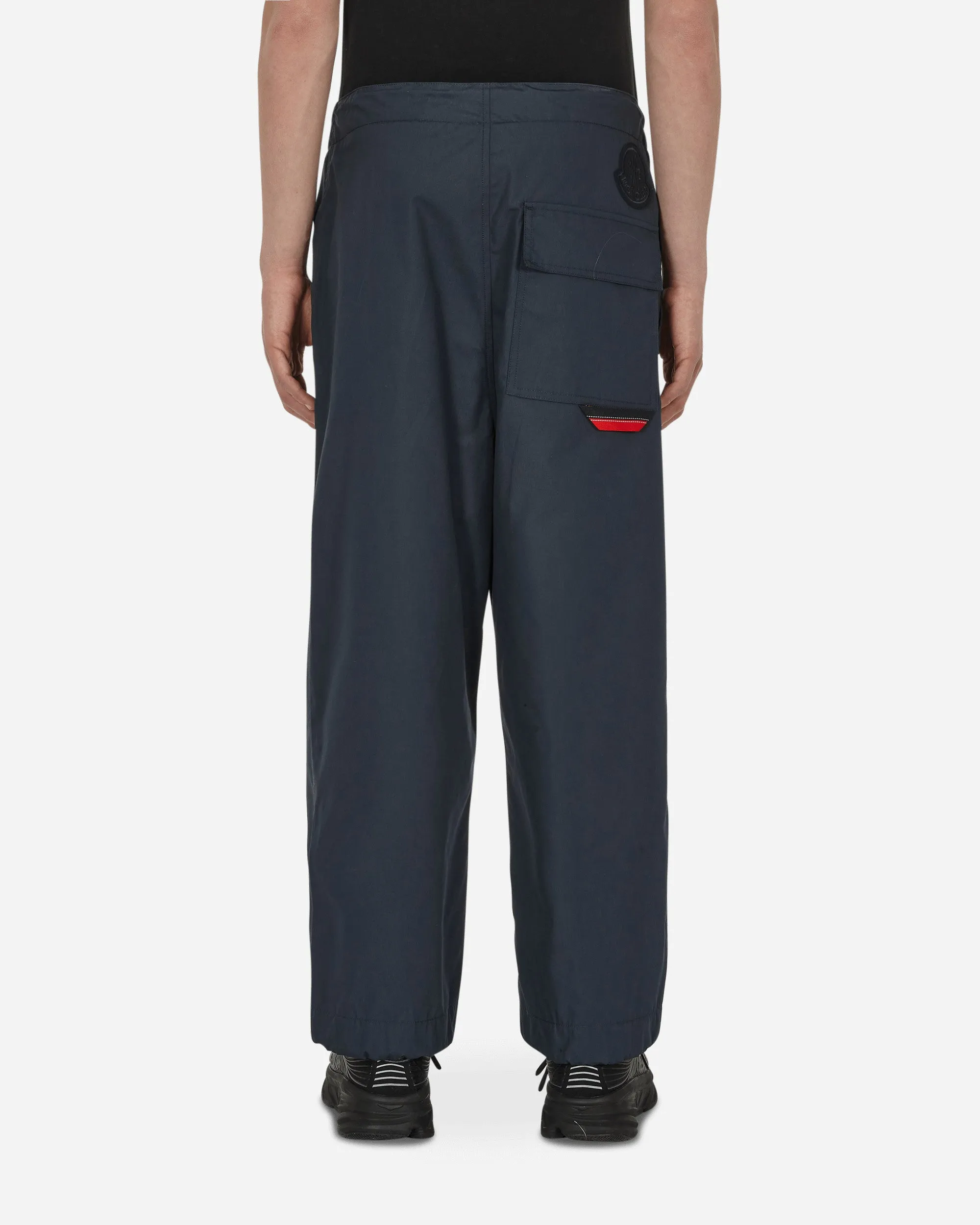 2 Moncler 1952 Cotton Blend Trousers Blue