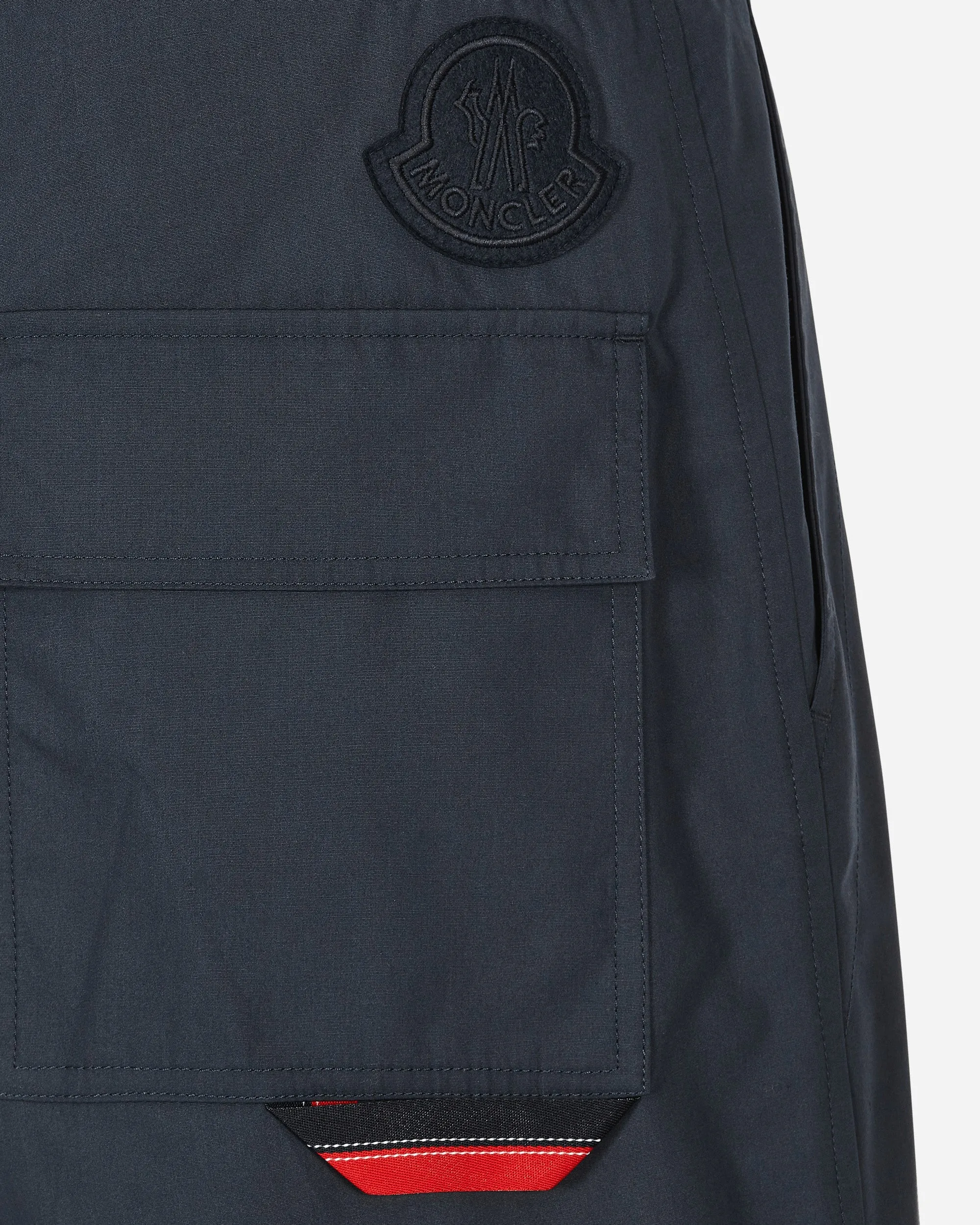 2 Moncler 1952 Cotton Blend Trousers Blue