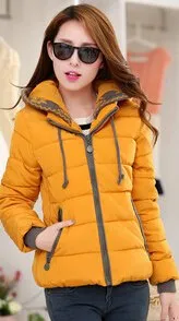 2018 New Fashion Women Winter Down jacket  Big yards Thickening Super Warm Coats Hooded Jacket Splicing Slim Women Coat G1558