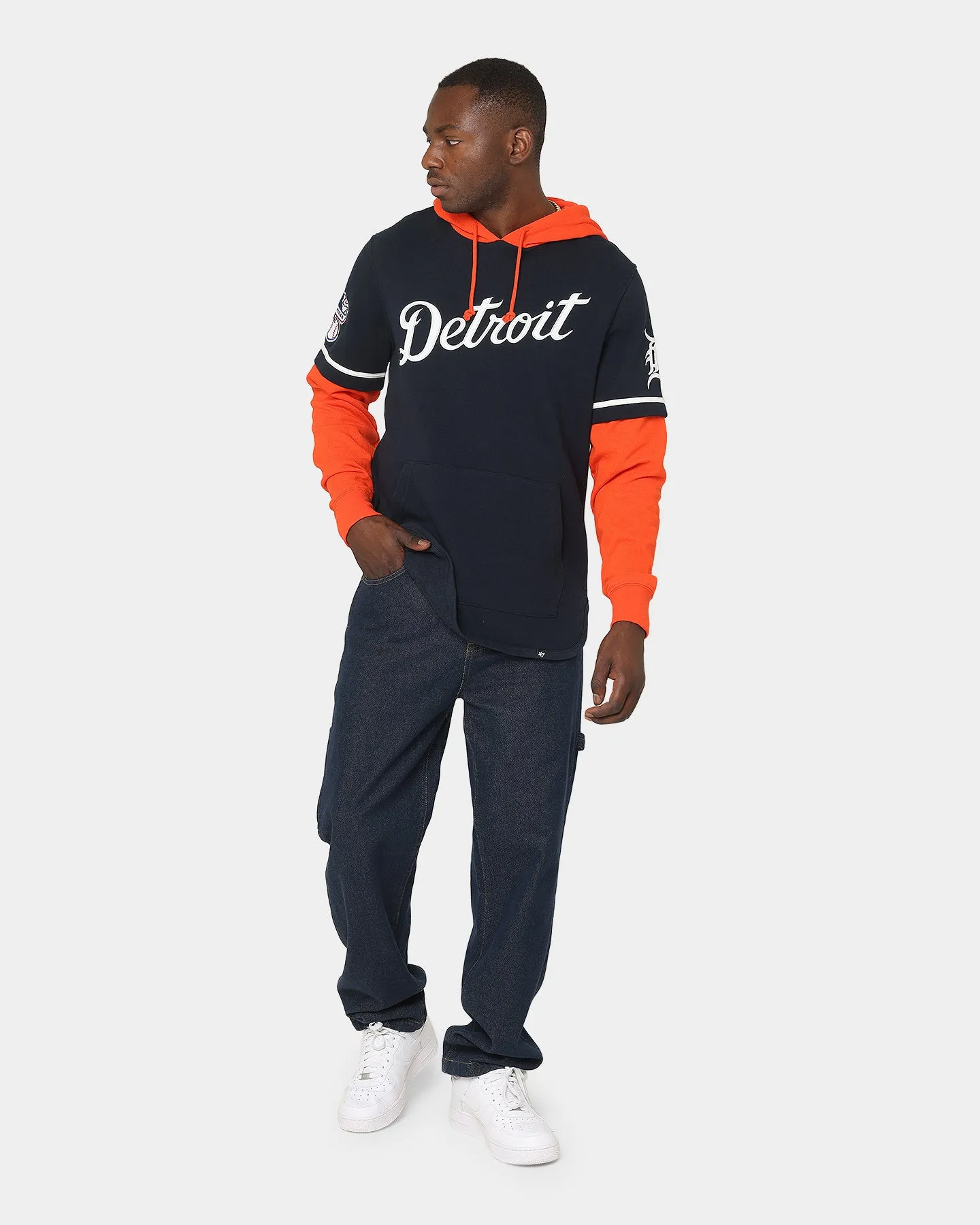 47 Brand Detroit Tigers Shortstop Hoodie Fall Navy