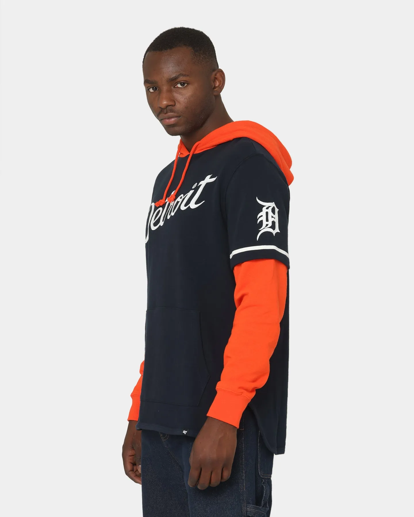 47 Brand Detroit Tigers Shortstop Hoodie Fall Navy