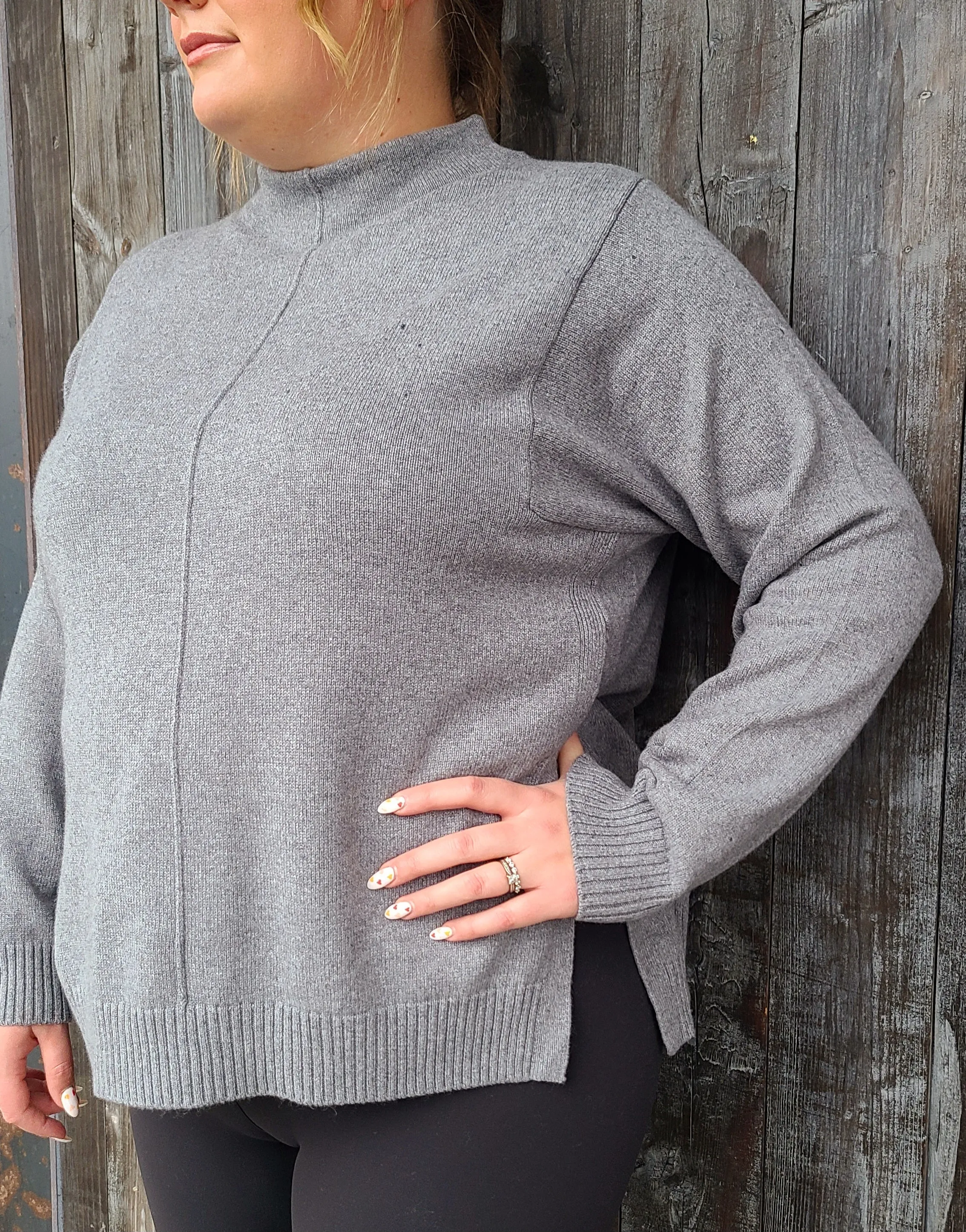 79004 Grey Pullover Sweater