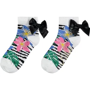 A DEE - Wheely Tropical Dream Zebra Ankle Socks - Pattern