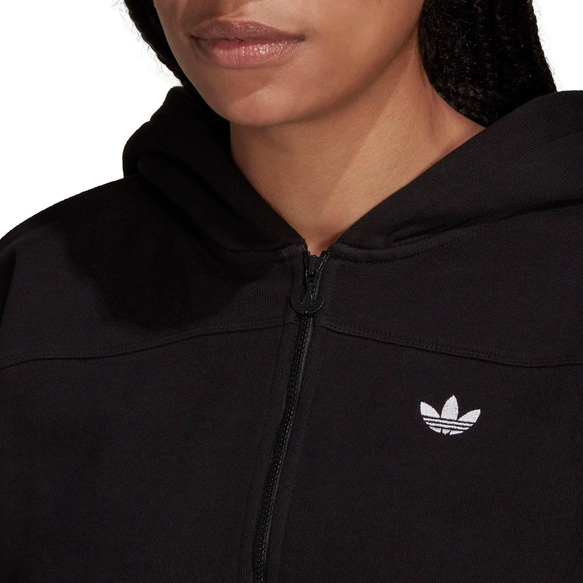 adidas Cropped Womens Track Top - Black