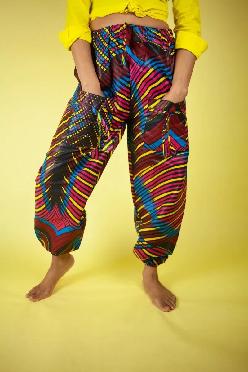 African Trousers In Beautiful Wow Print