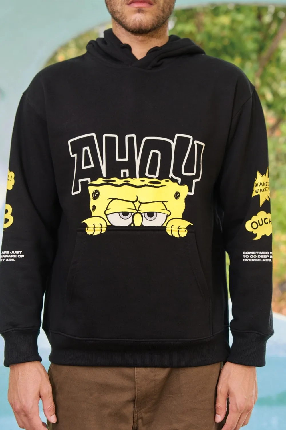 Ahoy Black Hoodie