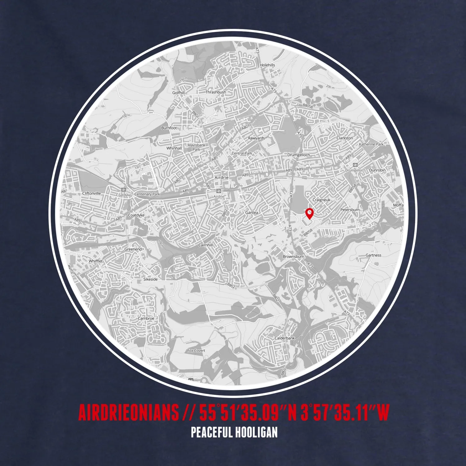 Airdrieonians Location Sweatshirt Navy