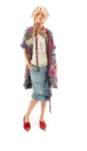 APPLIQUE HIPPIE COAT MAGNOLIA PEARL