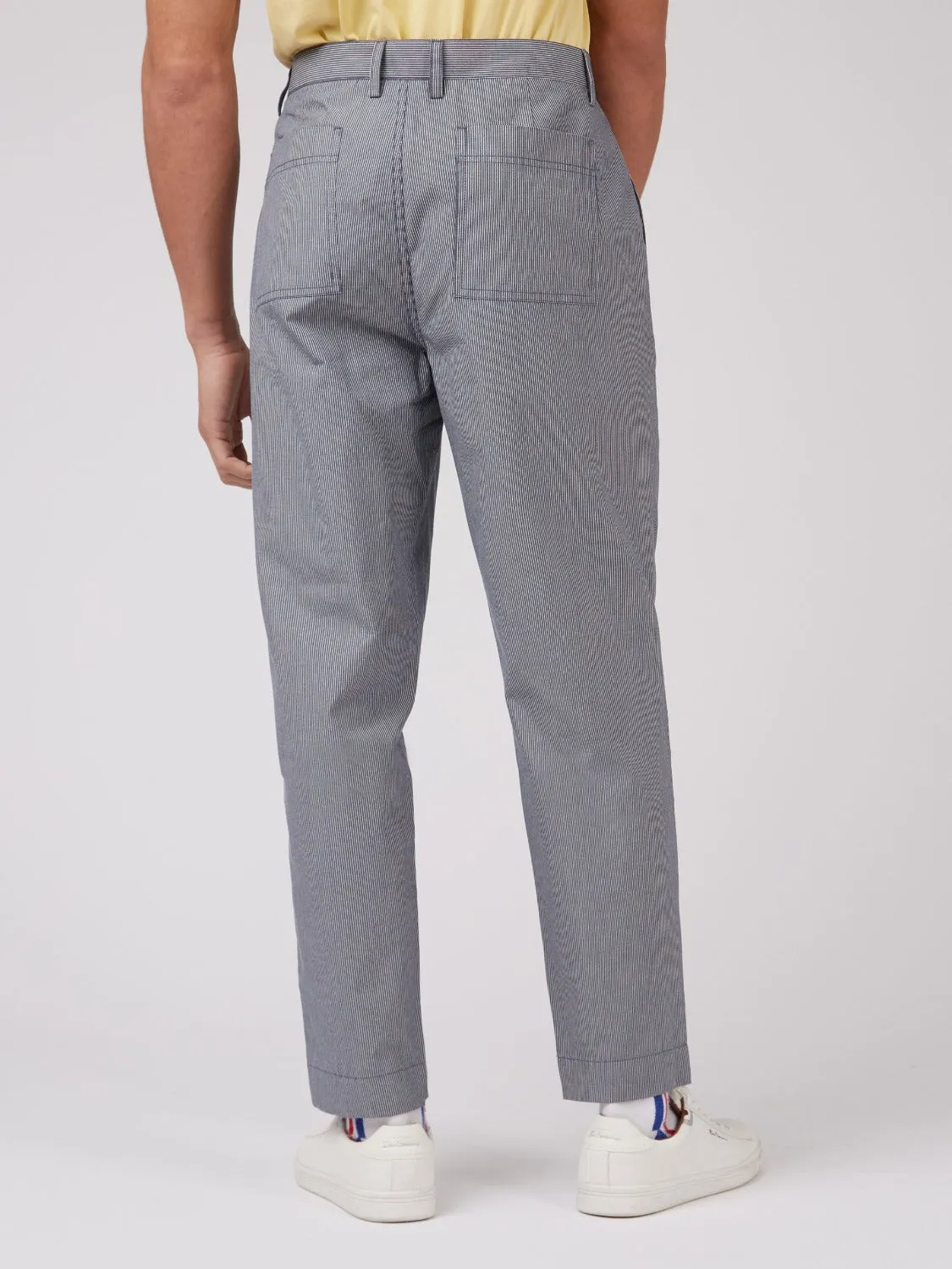 B by Ben Sherman Cotton Taper Trousers