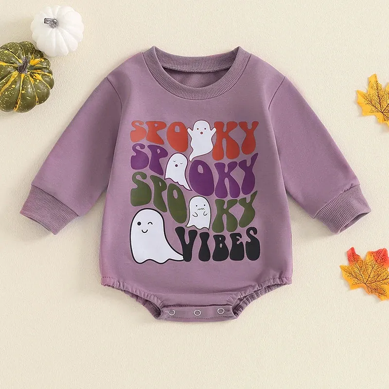 Baby Onesie Romper Halloween Spooky Vibes [Preorder] Fall