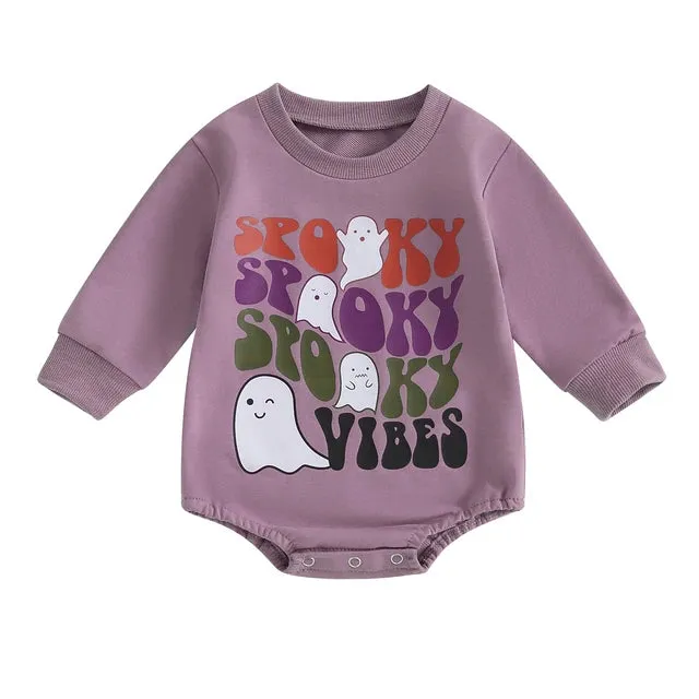 Baby Onesie Romper Halloween Spooky Vibes [Preorder] Fall