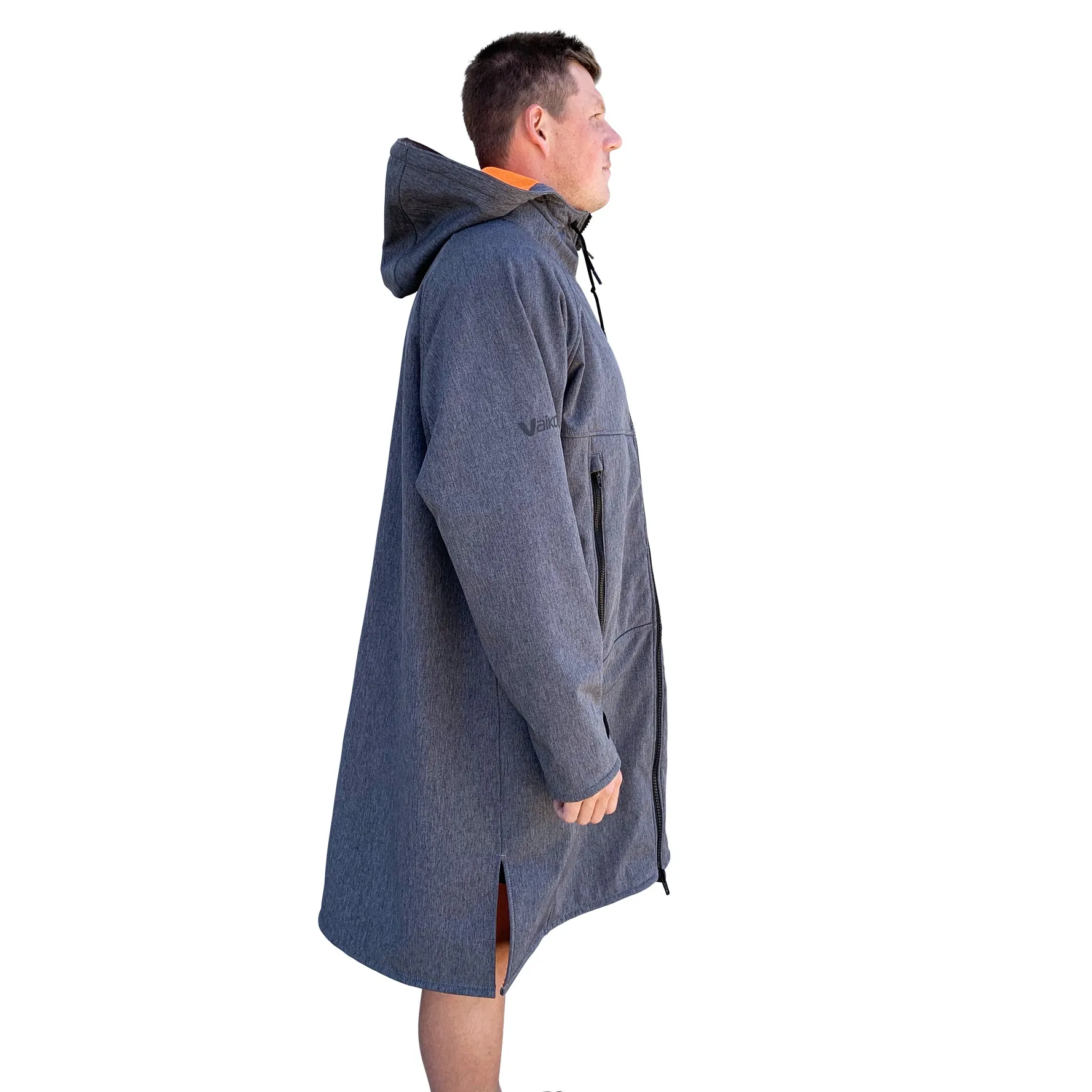 BEACH COAT - GREY/ORANGE