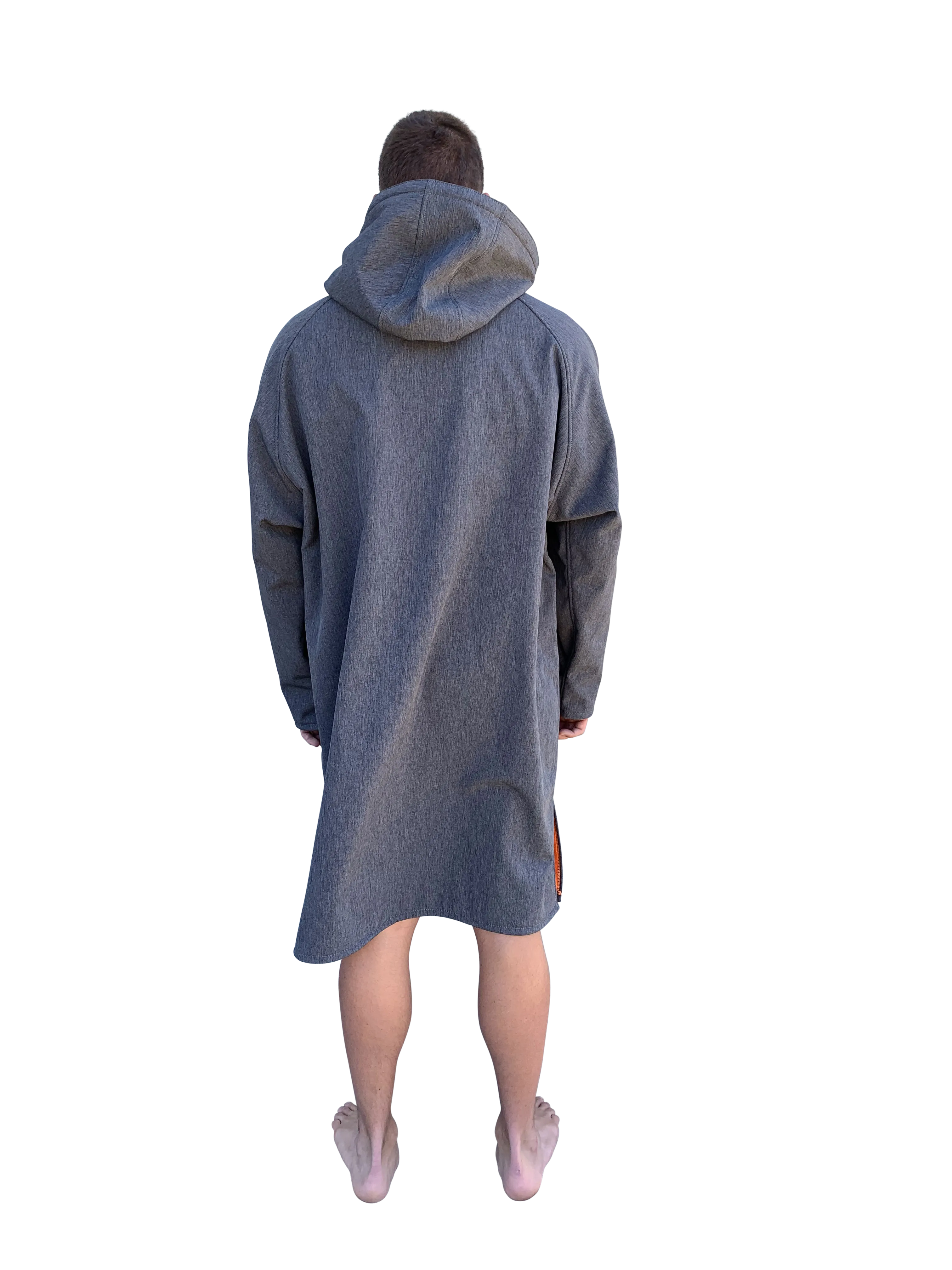 BEACH COAT - GREY/ORANGE