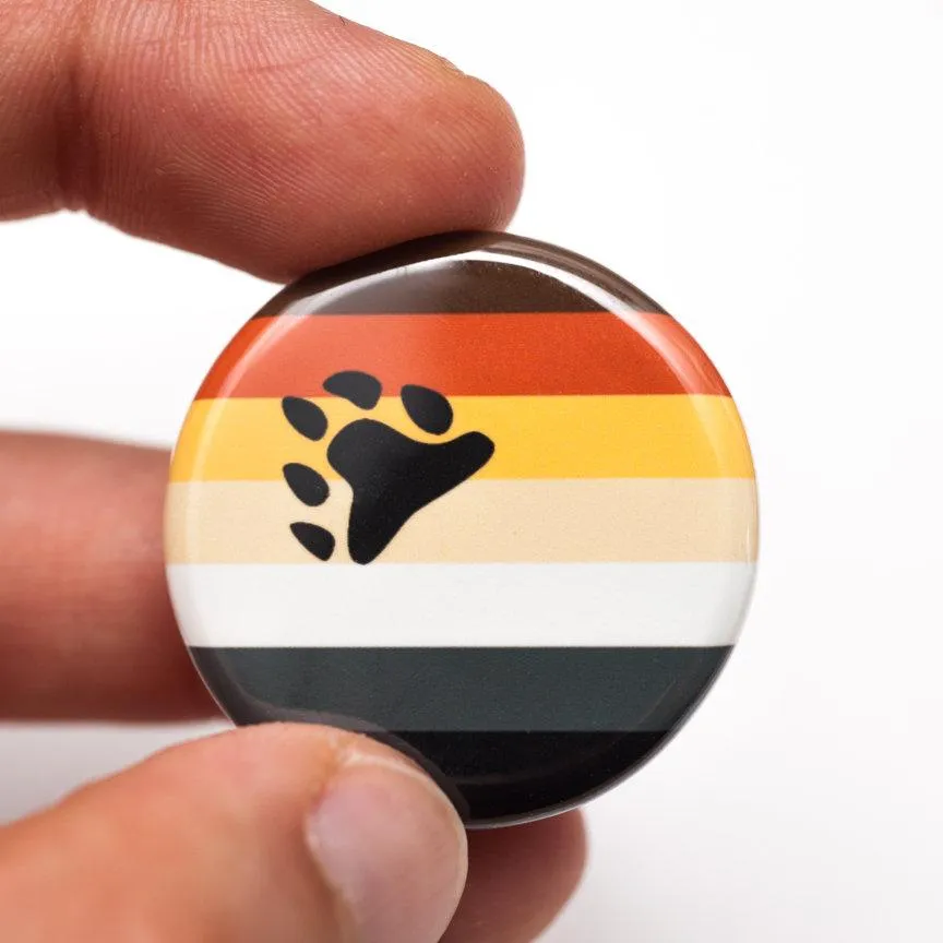 Bear pride flag button