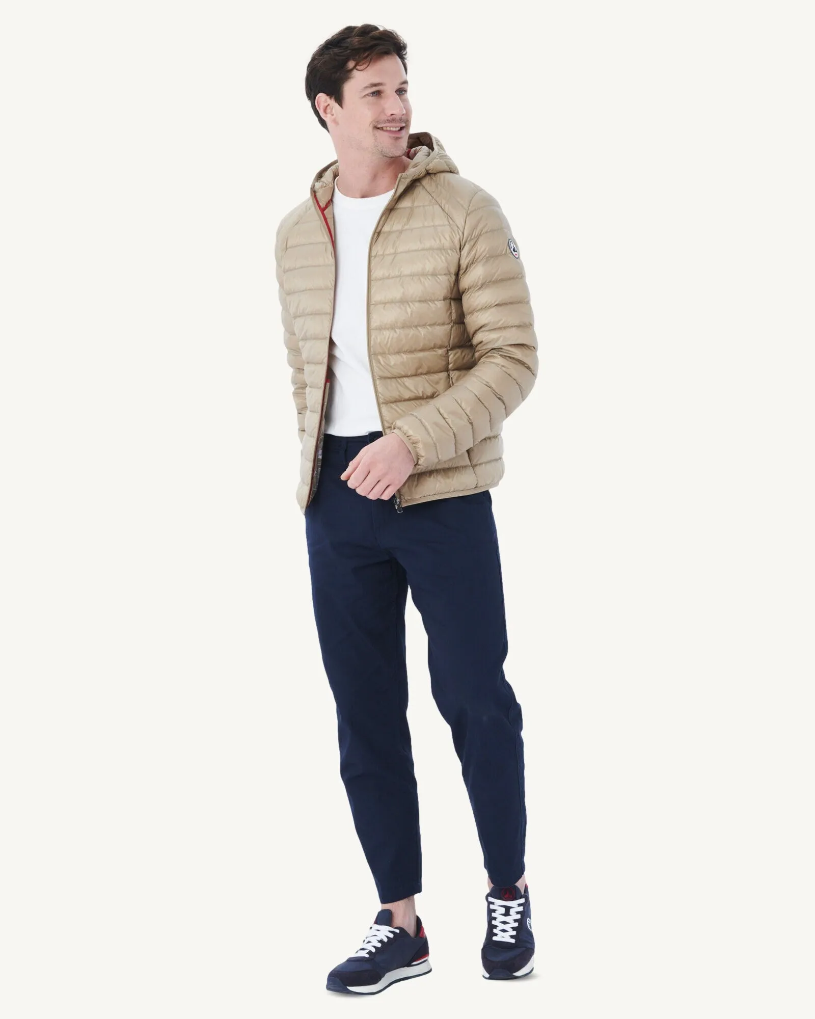 Beige Lightweight down jacket Nico