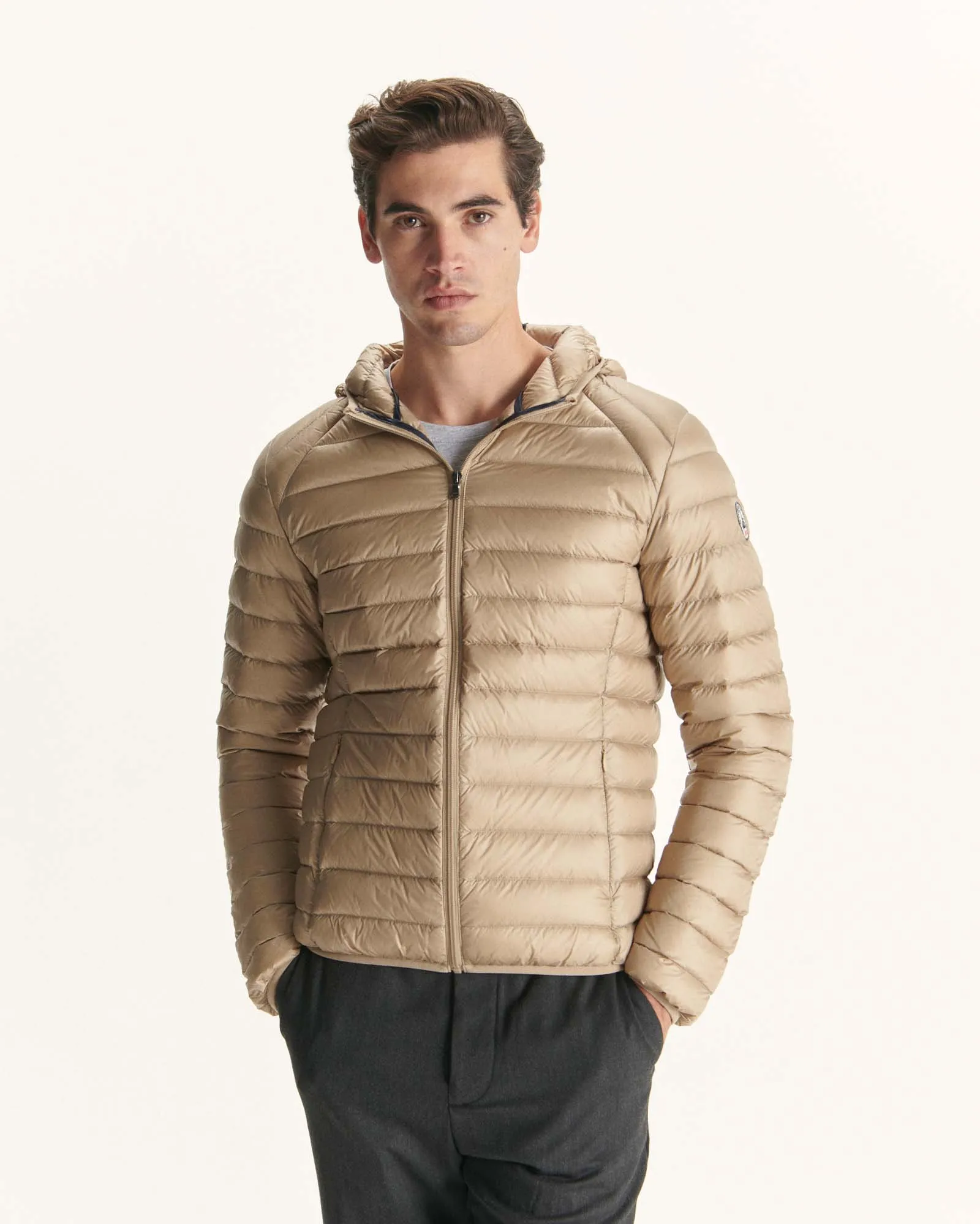 Beige Lightweight down jacket Nico