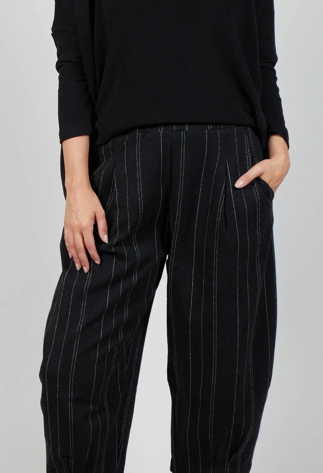 Bianco J Trousers in Nero