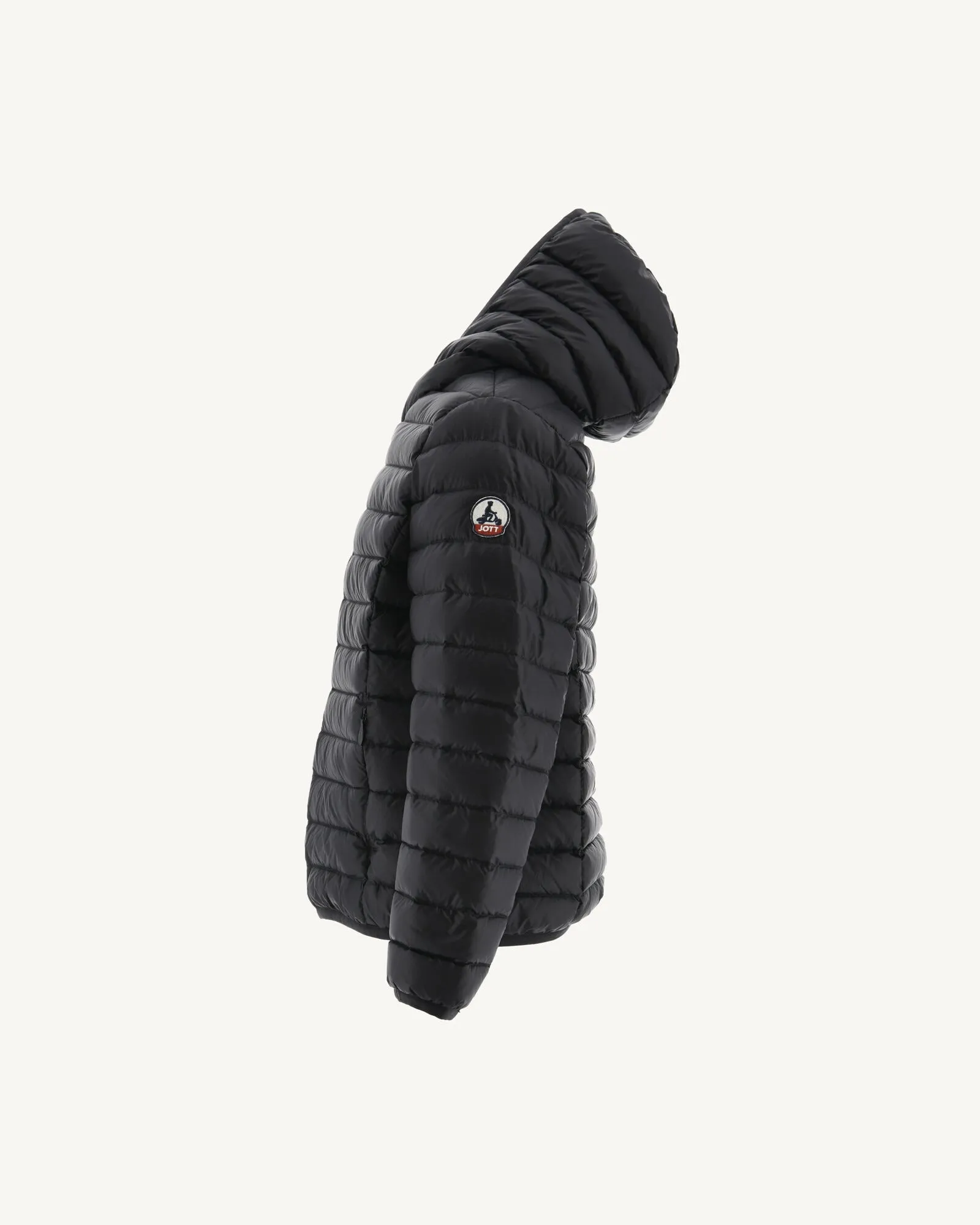 Black Hooded down jacket Hugo