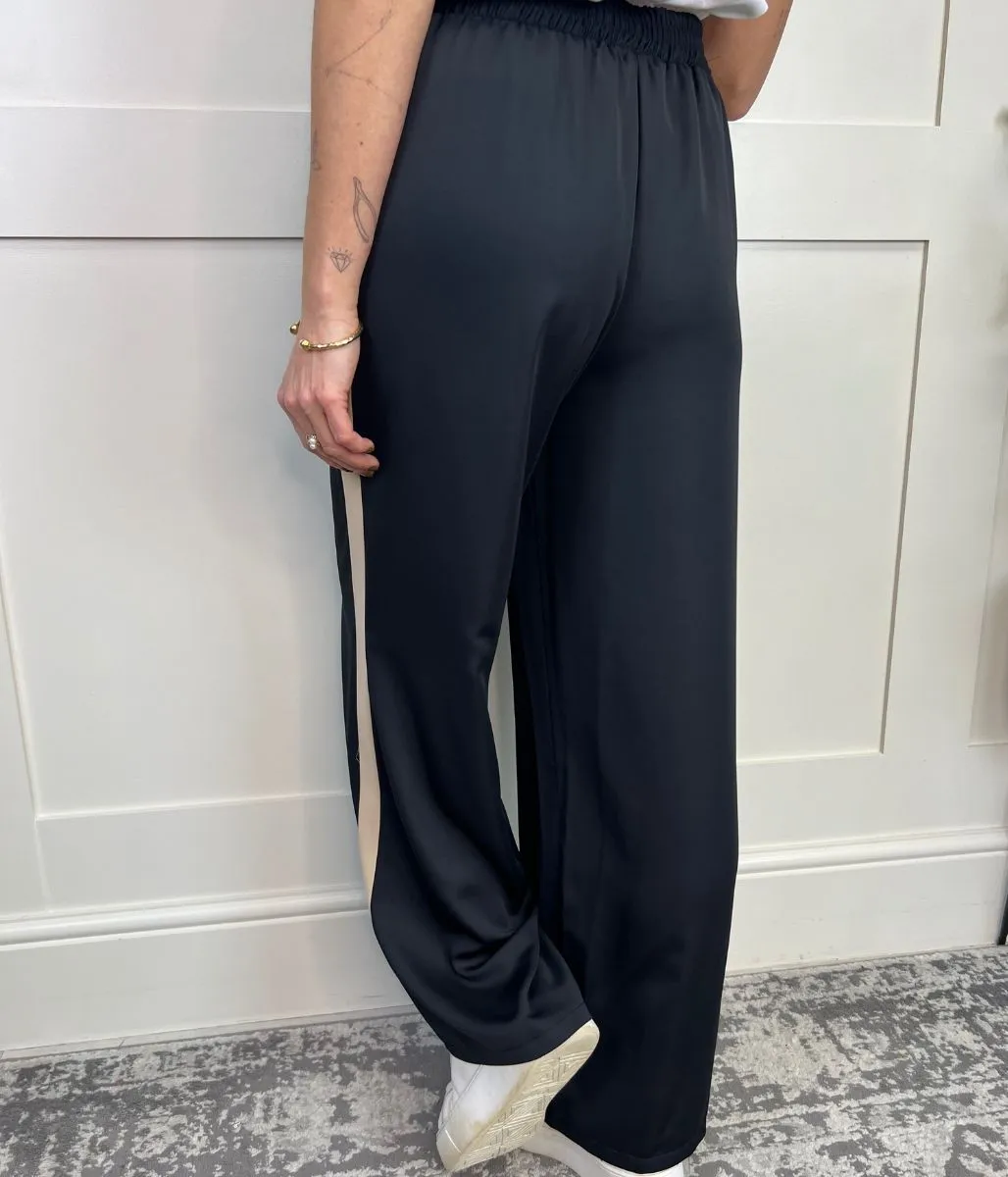 Black Side Stripe Loungewear Trousers