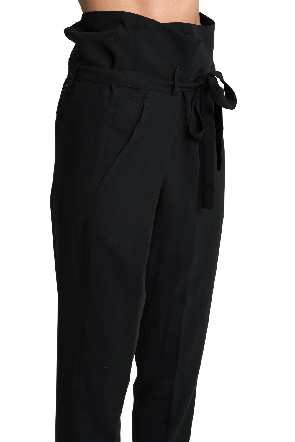 Black Woolviscose Trousers