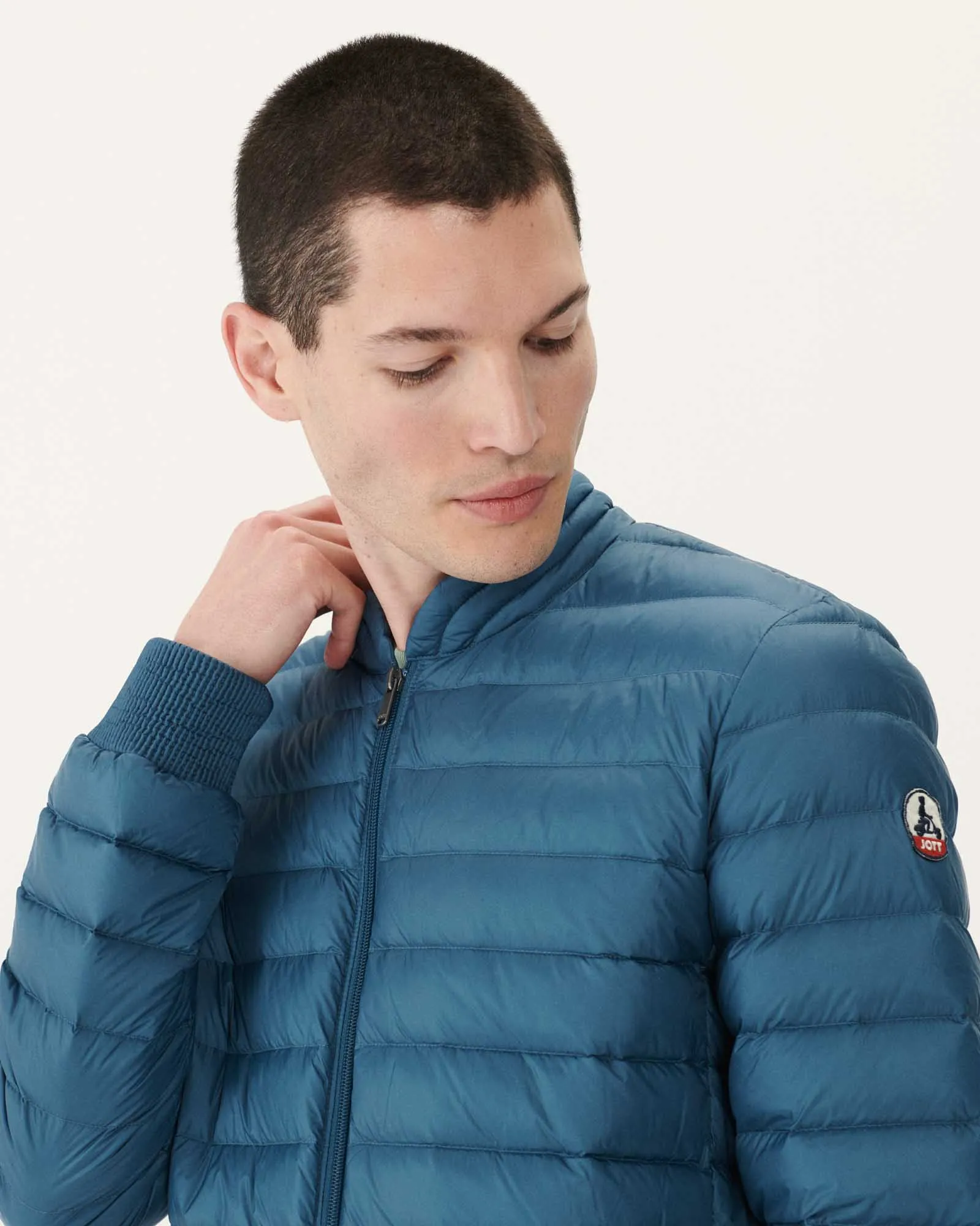 Blue jeans Light down jacket Jordan