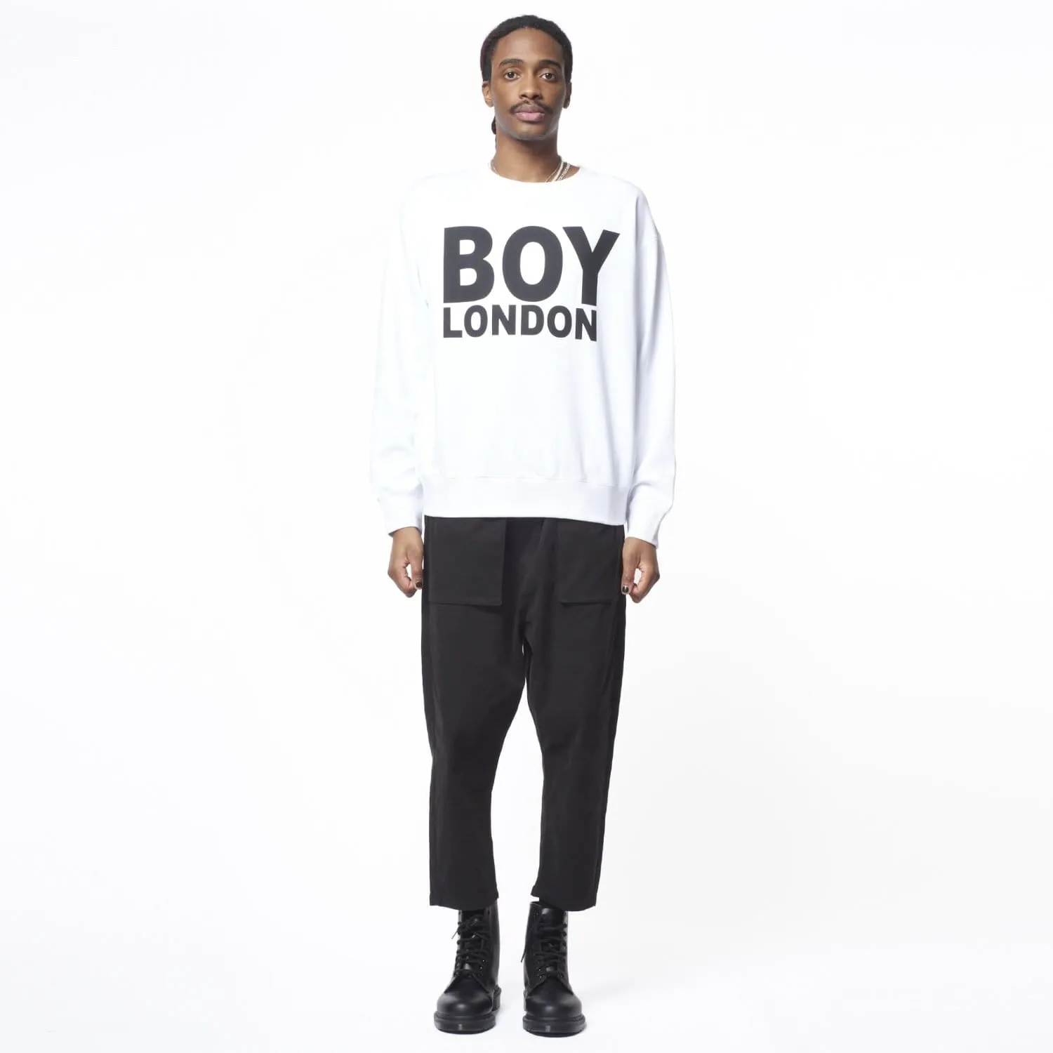 BOY LONDON SWEATSHIRT - WHITE