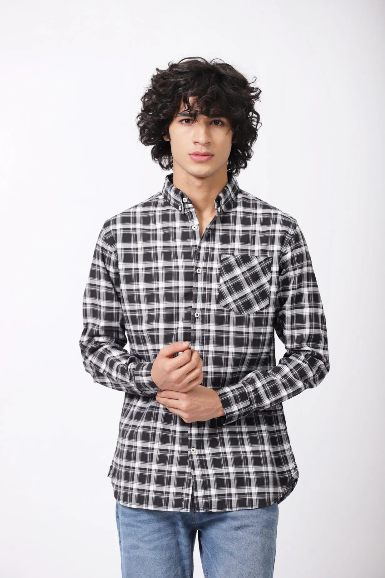 BUTTON DOWN CHECK SHIRT