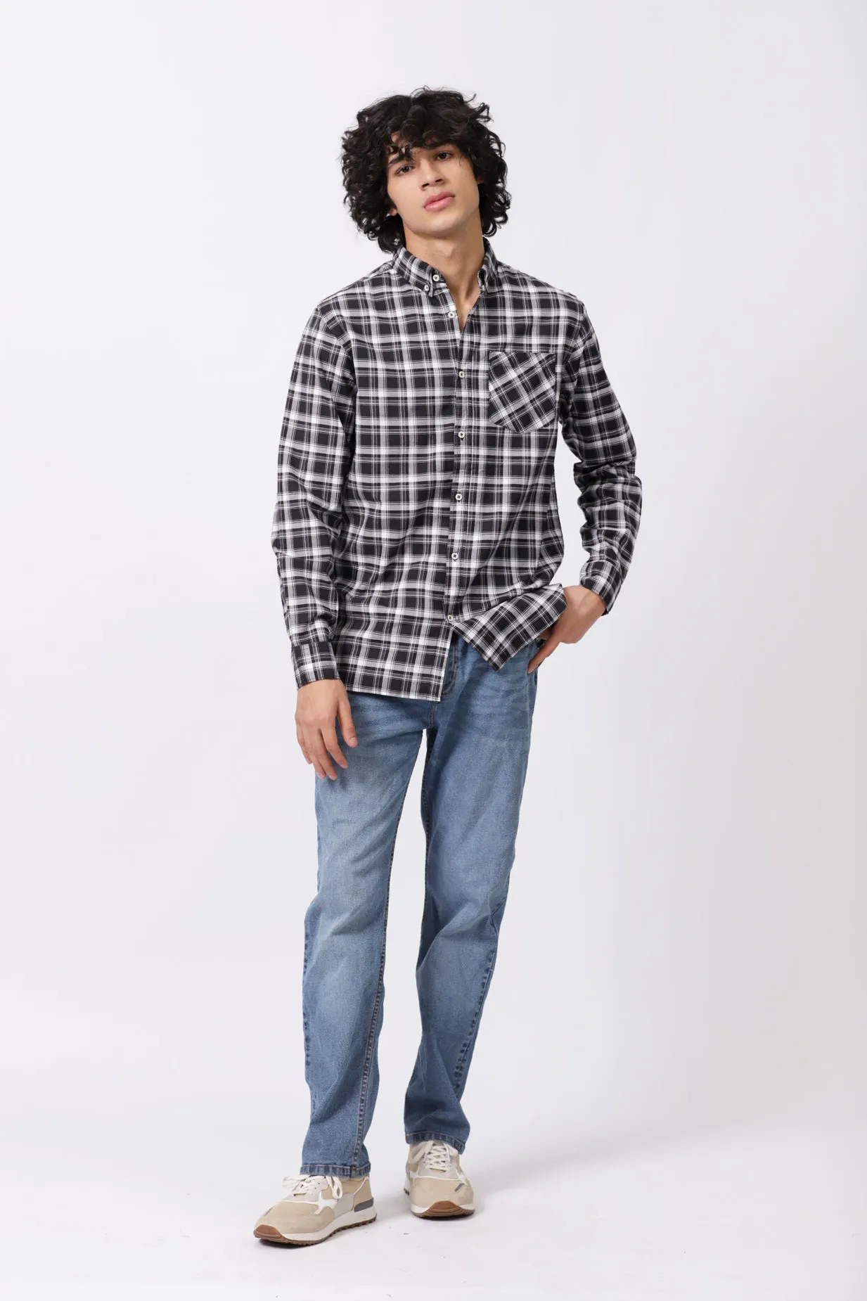 BUTTON DOWN CHECK SHIRT