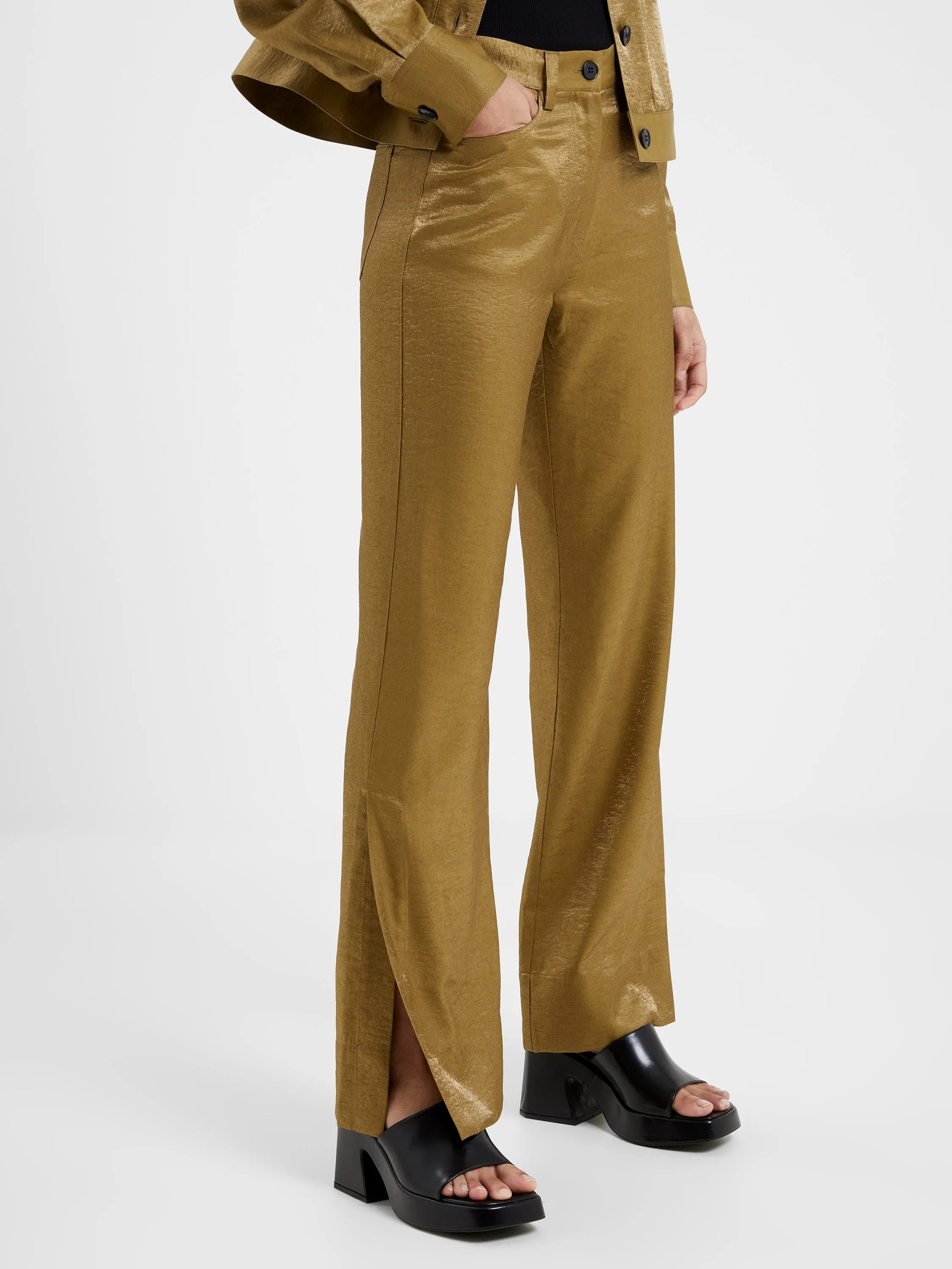 Cammie Shimmer Flare Trousers