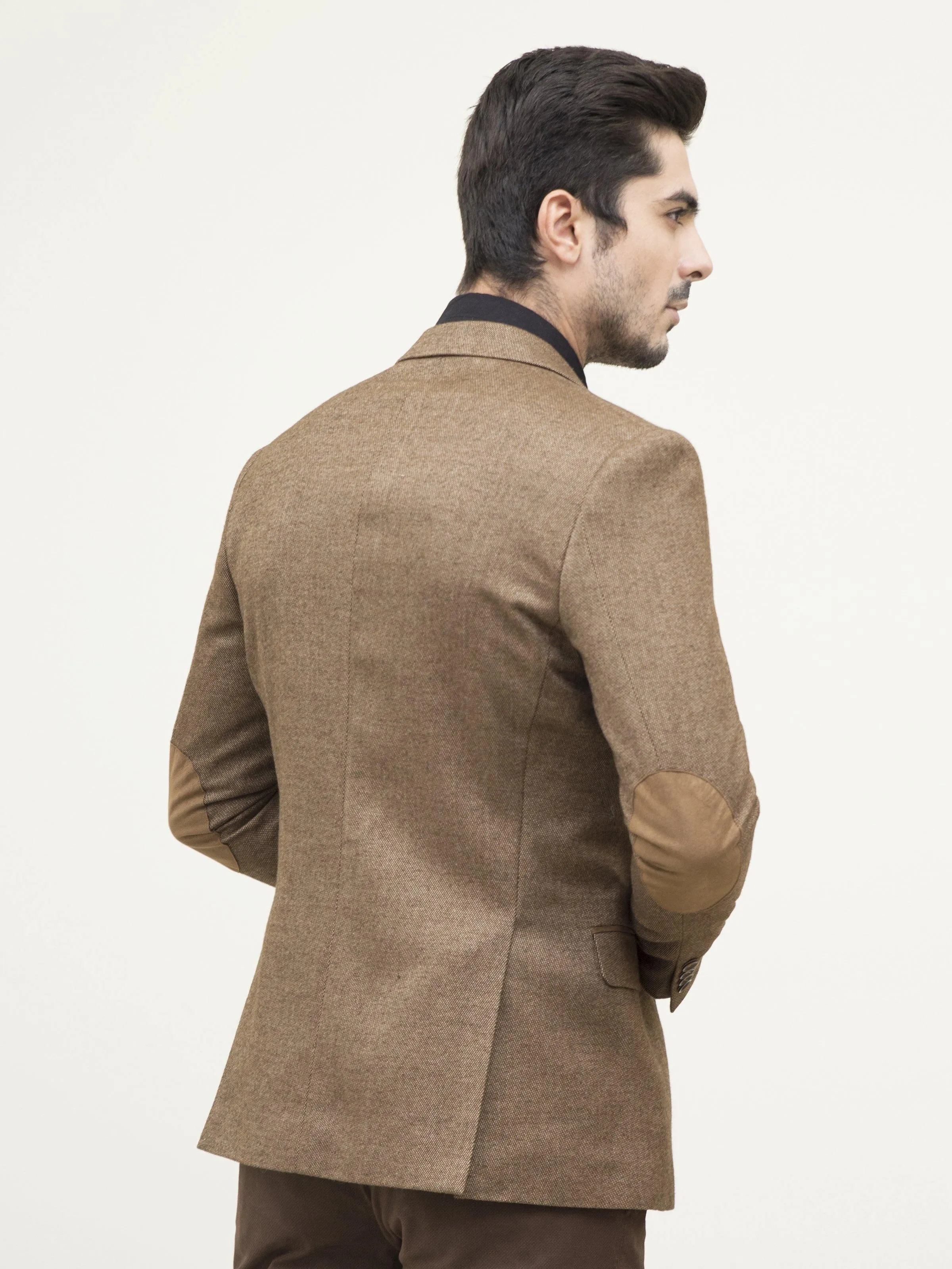 CASUAL COAT SLIM FIT BROWN