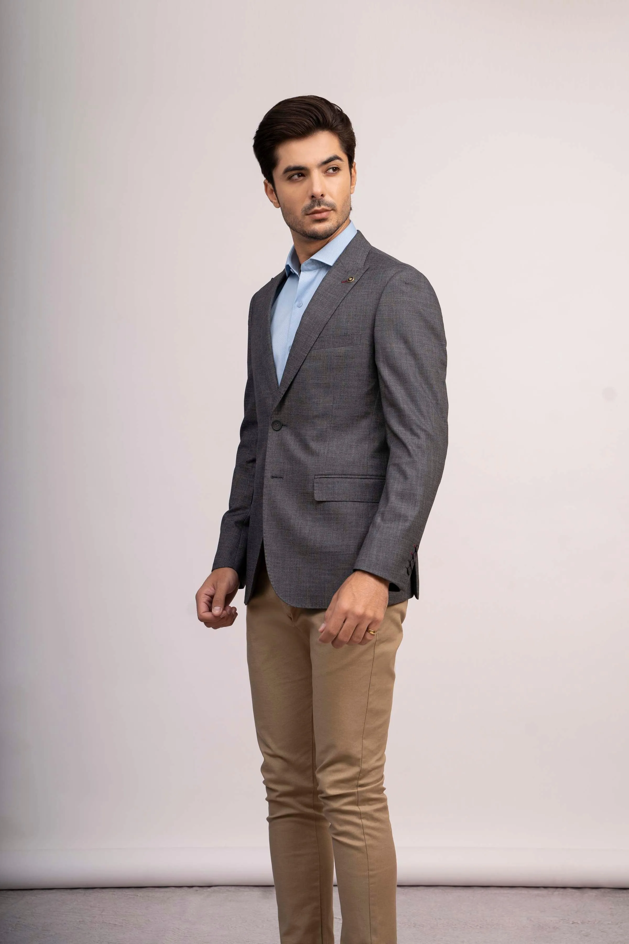 CASUAL COAT SLIM FIT GREY