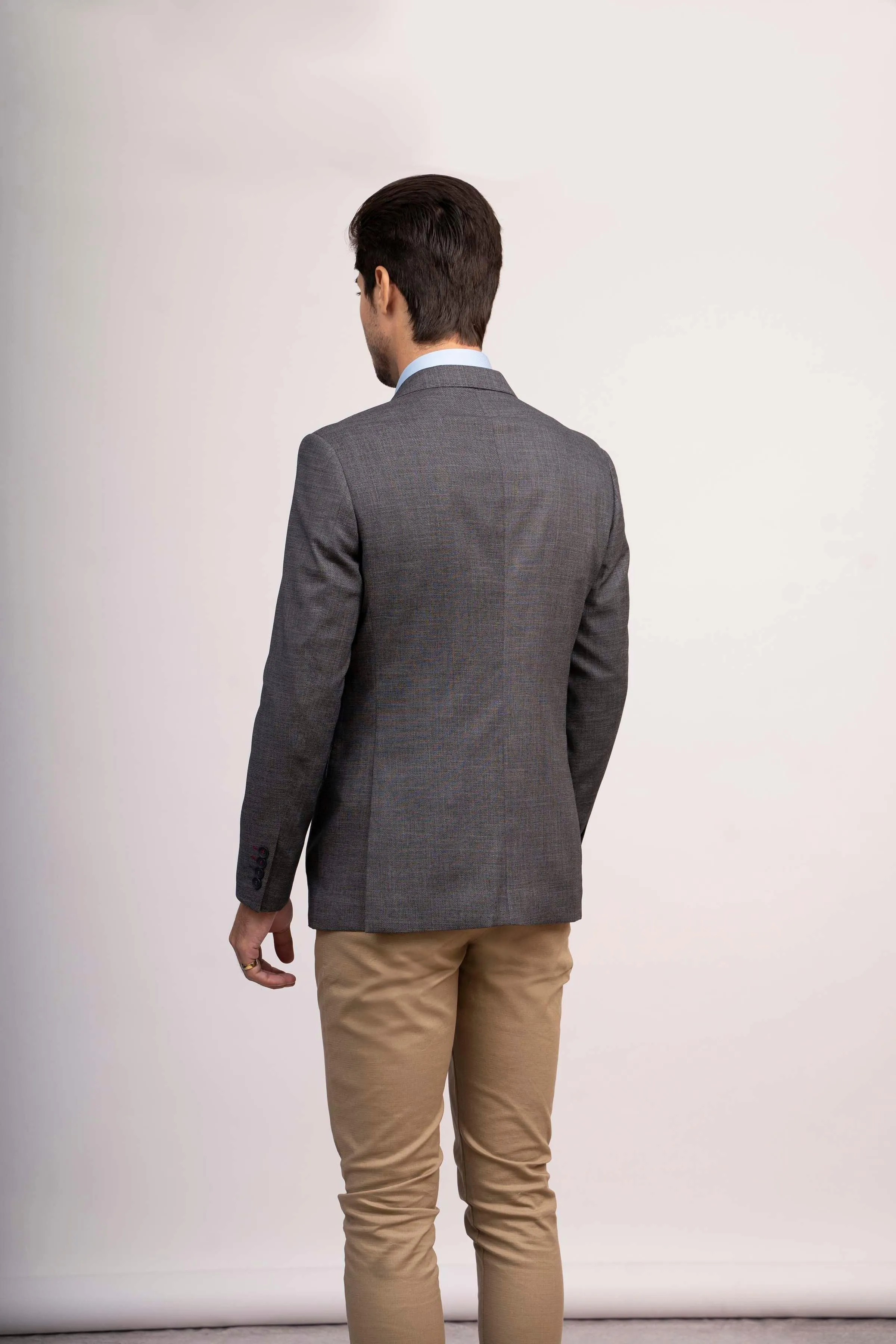 CASUAL COAT SLIM FIT GREY