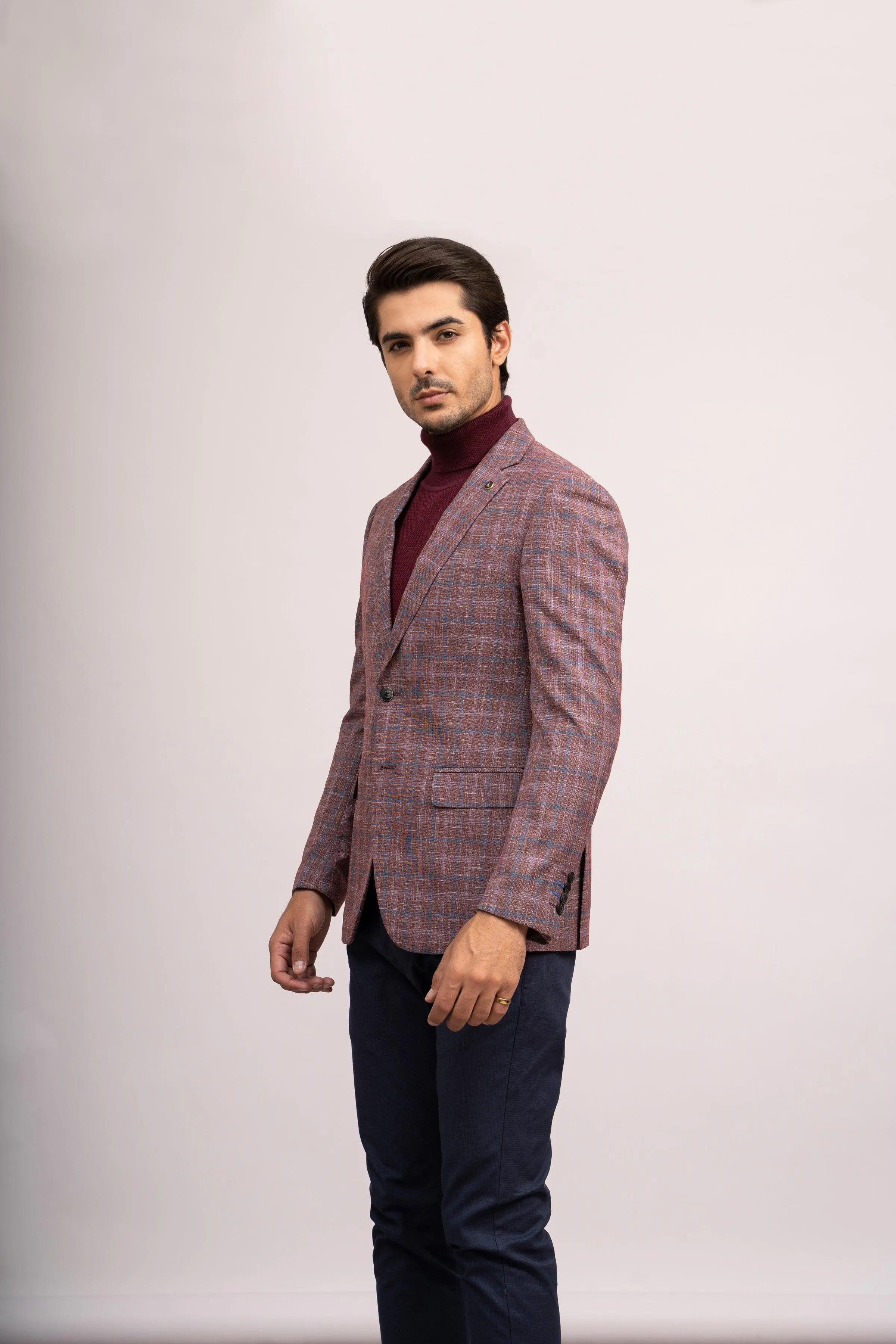 CASUAL COAT SLIM FIT MAROON