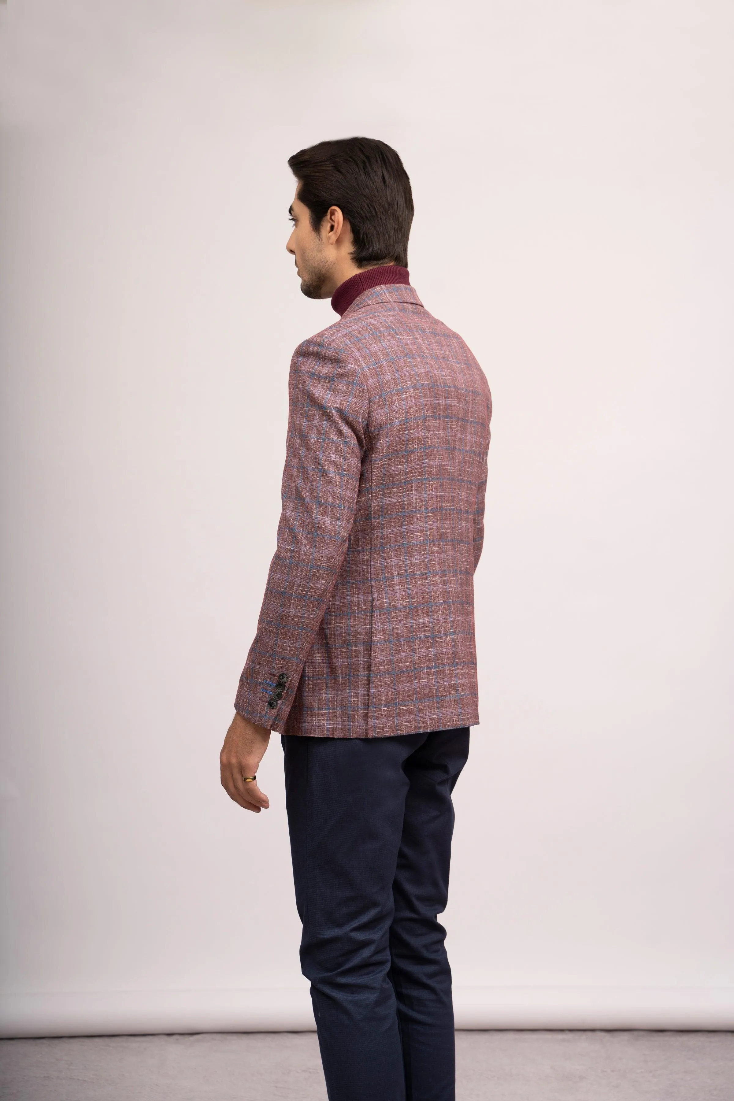 CASUAL COAT SLIM FIT MAROON