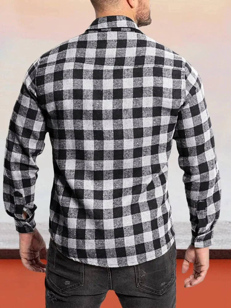 Casual Plaid Warm Flannelette Shirt