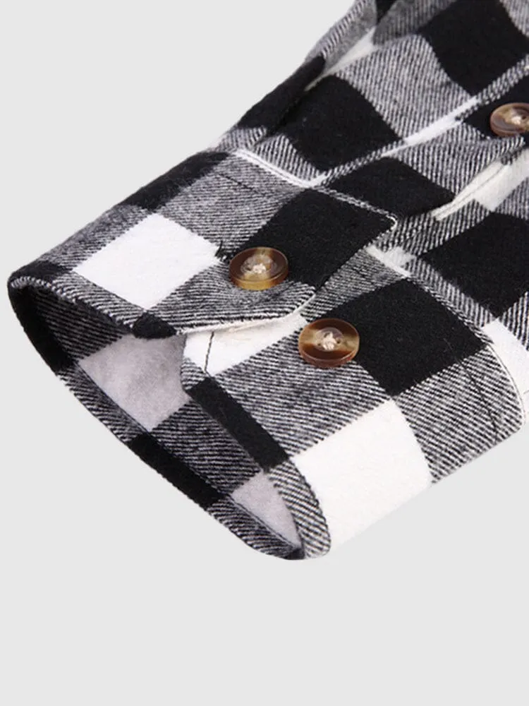 Casual Plaid Warm Flannelette Shirt