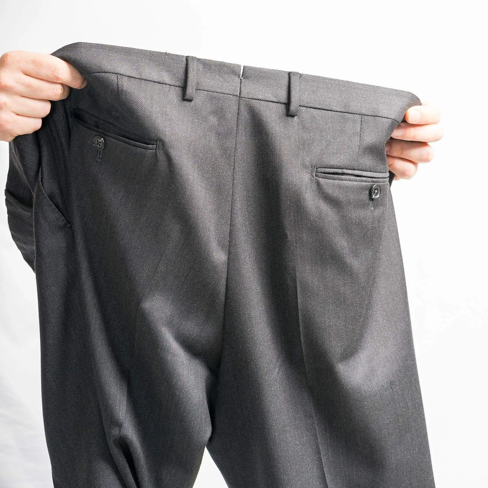 Charcoal Cavalry Twill Trousers