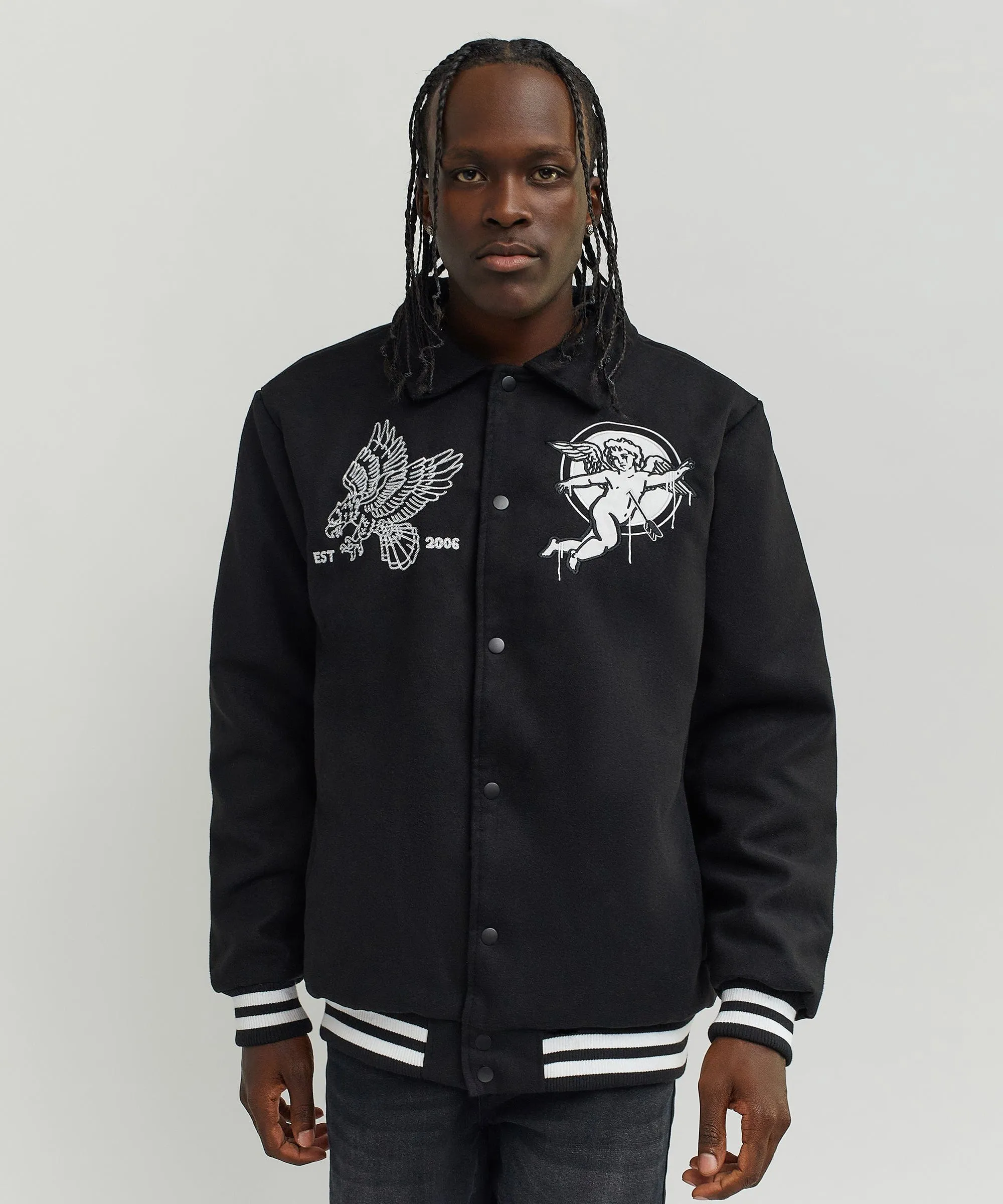 Cherub Varsity Jacket - Black