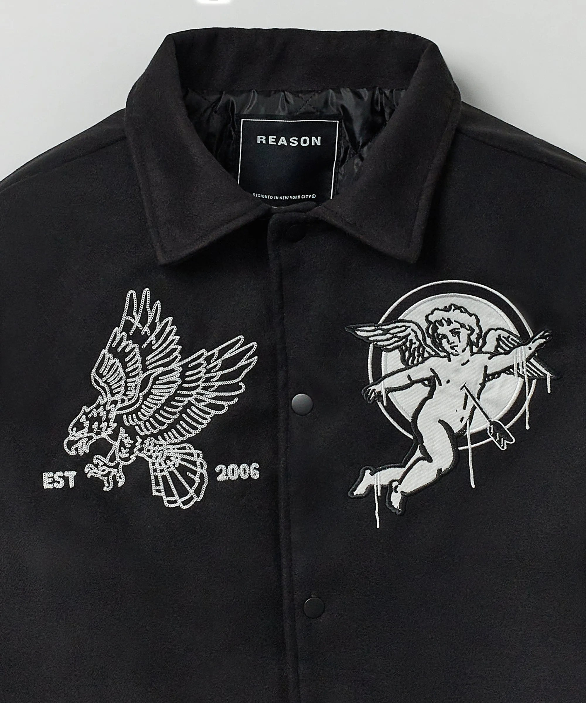 Cherub Varsity Jacket - Black