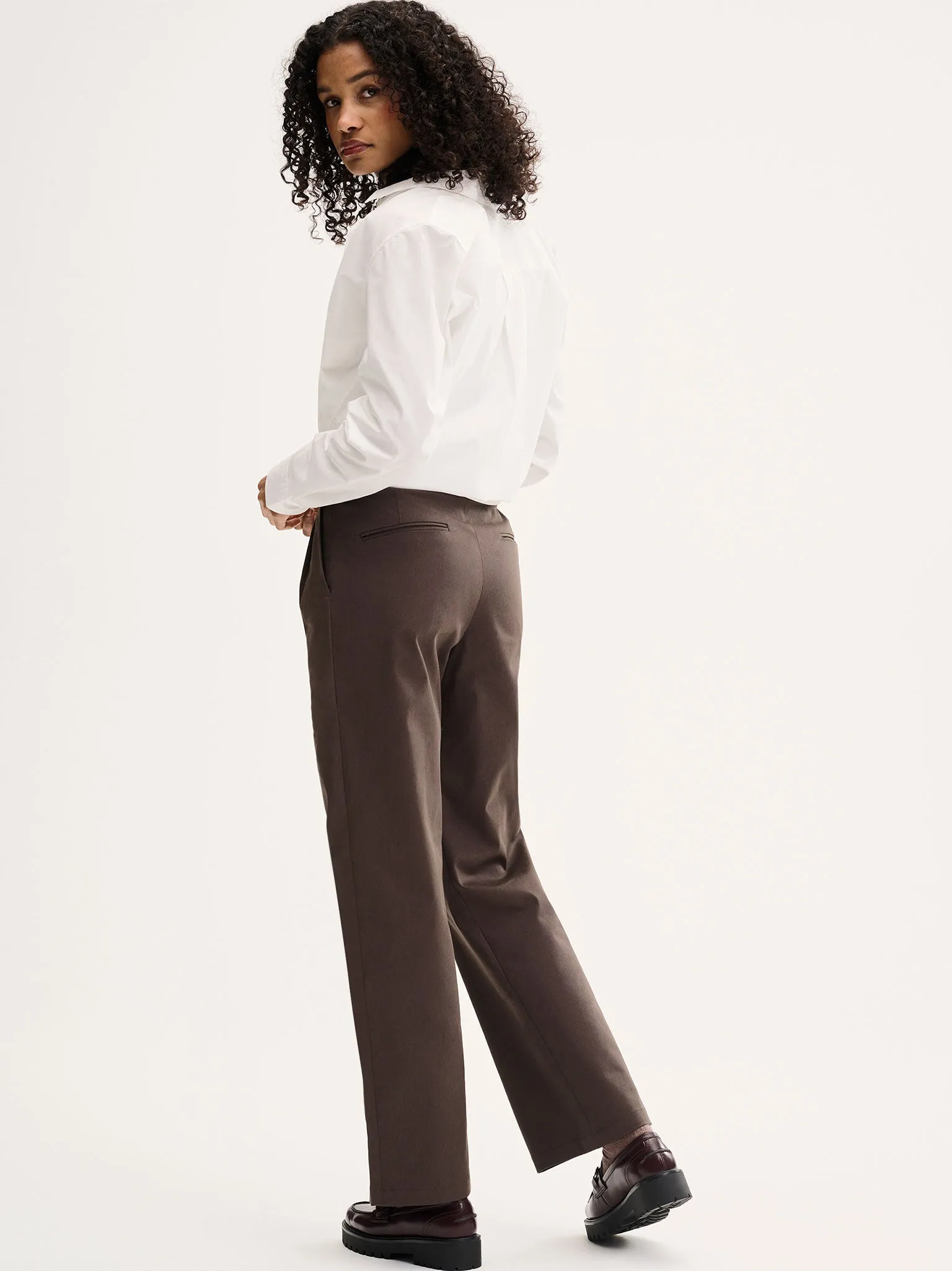 Cinnamon Relaxed Trousers in Mushroom