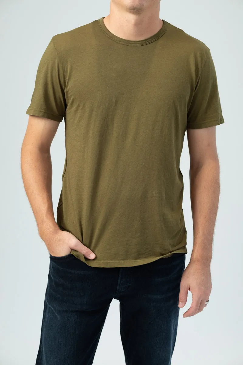 Classic Crewneck T-Shirt in Moss