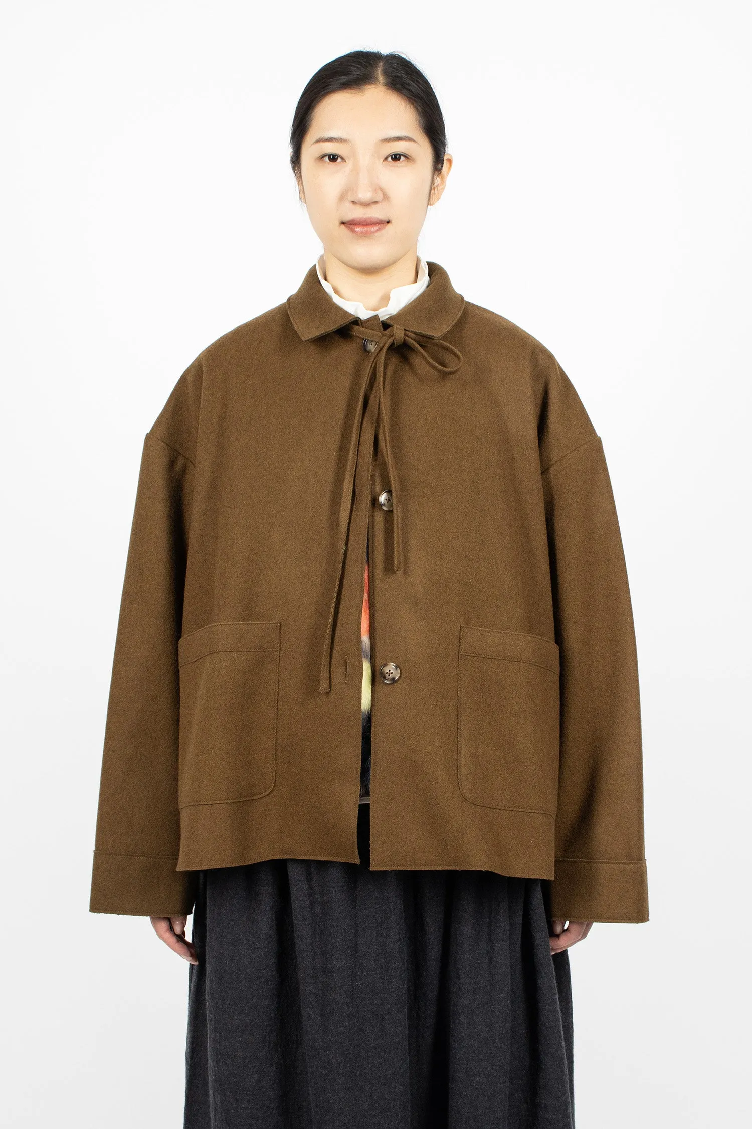 Cone Short Coat Brown