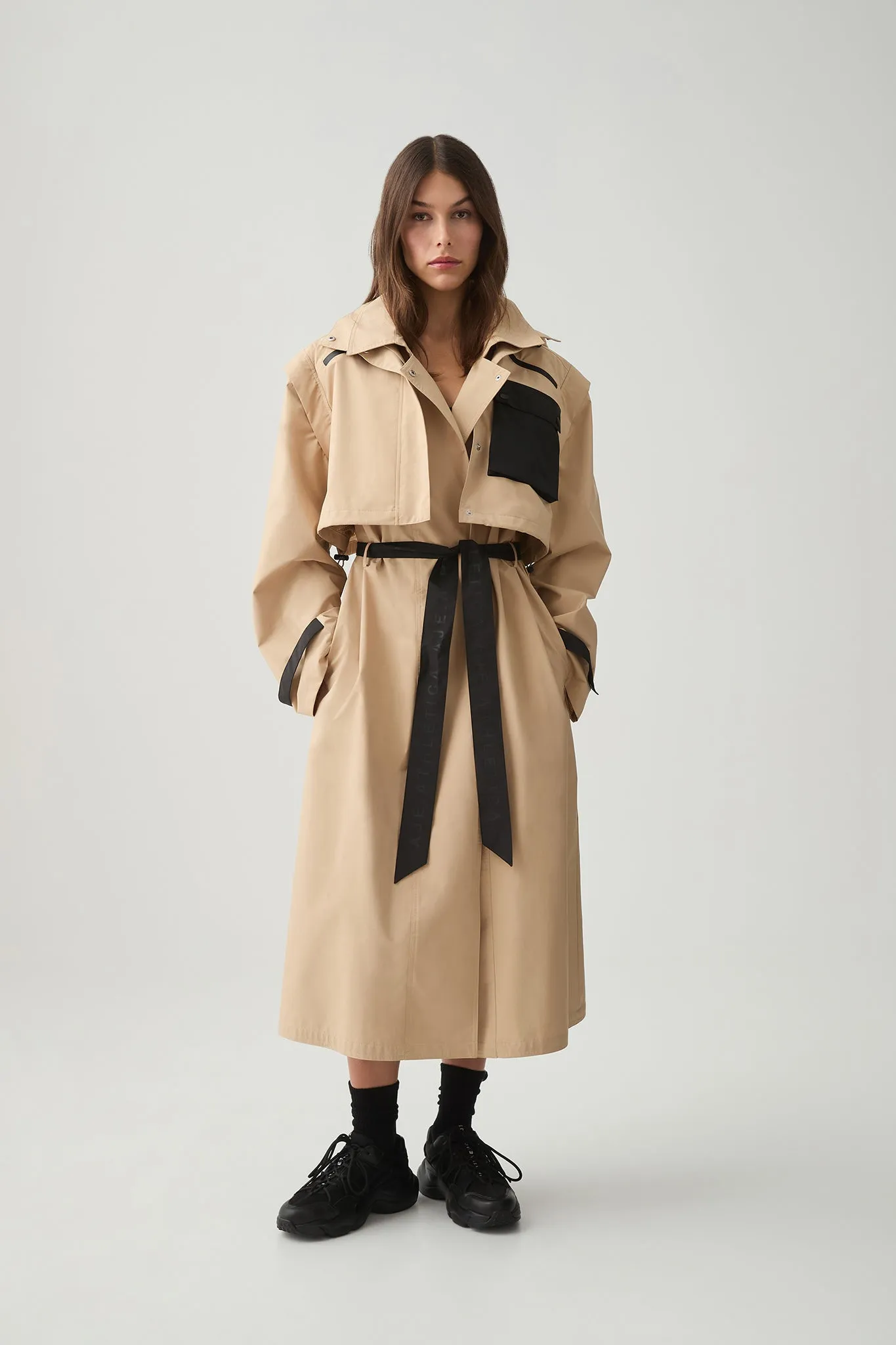 Convertible Belted Trench 703