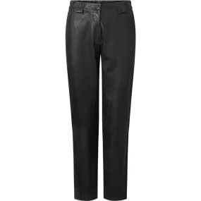 Cool Bianca suit pants in soft leather quality / 50686 - Black (Nero)