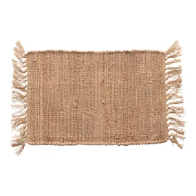 COTTON JUTE FRINGE PLATEMAT