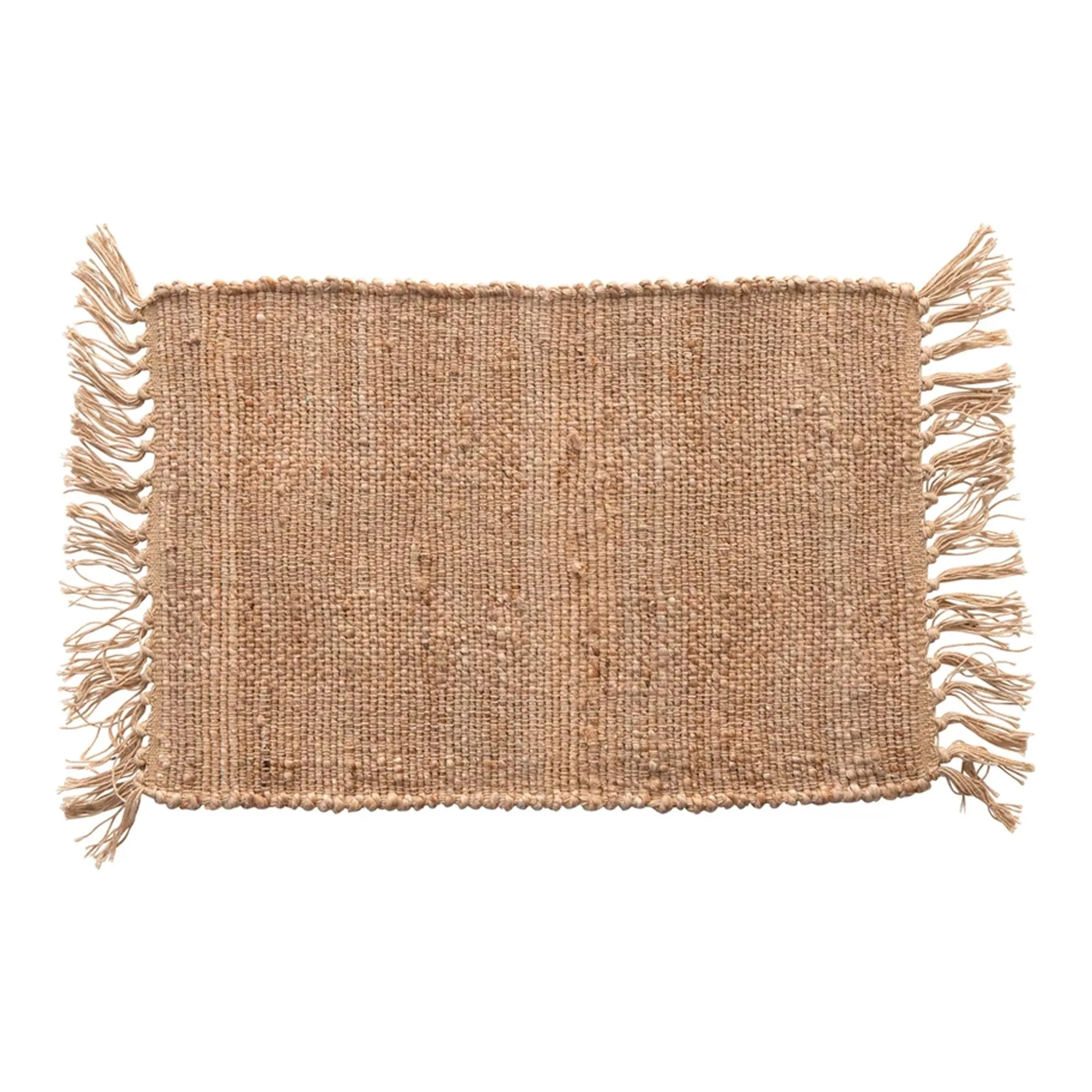 COTTON JUTE FRINGE PLATEMAT