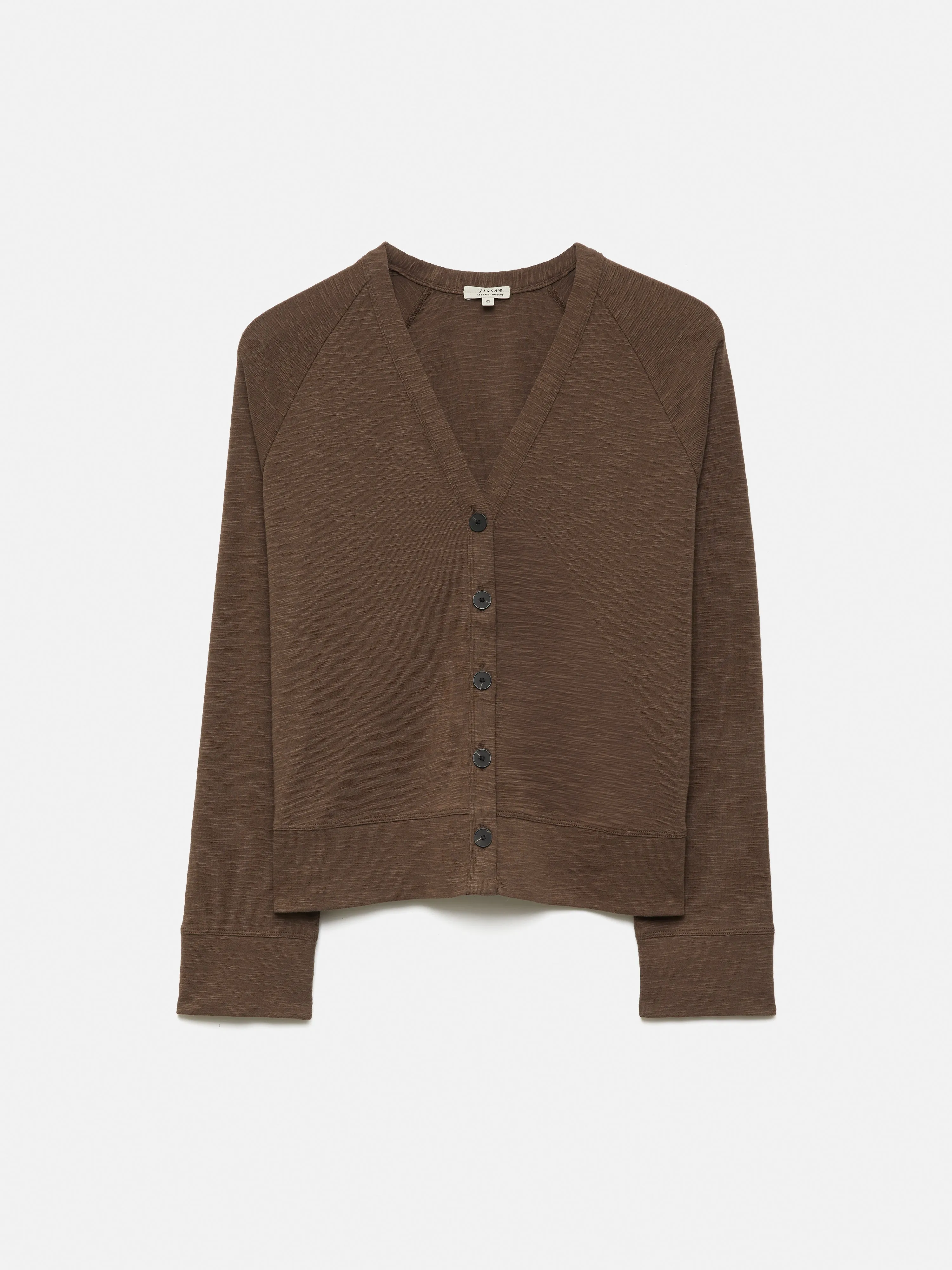 Cotton Luxe Cardigan | Brown