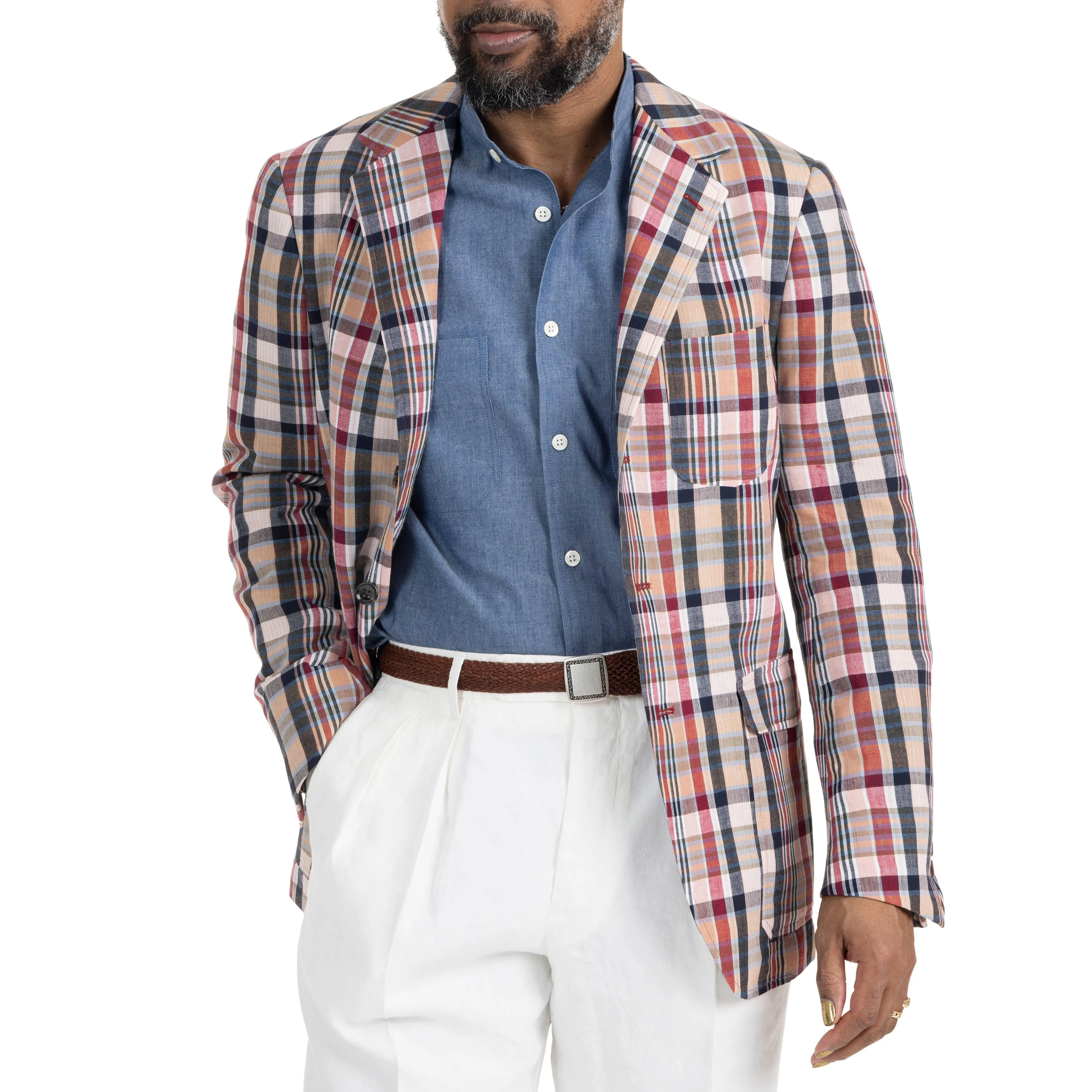 Cotton Madras Model 11 Sport Coat