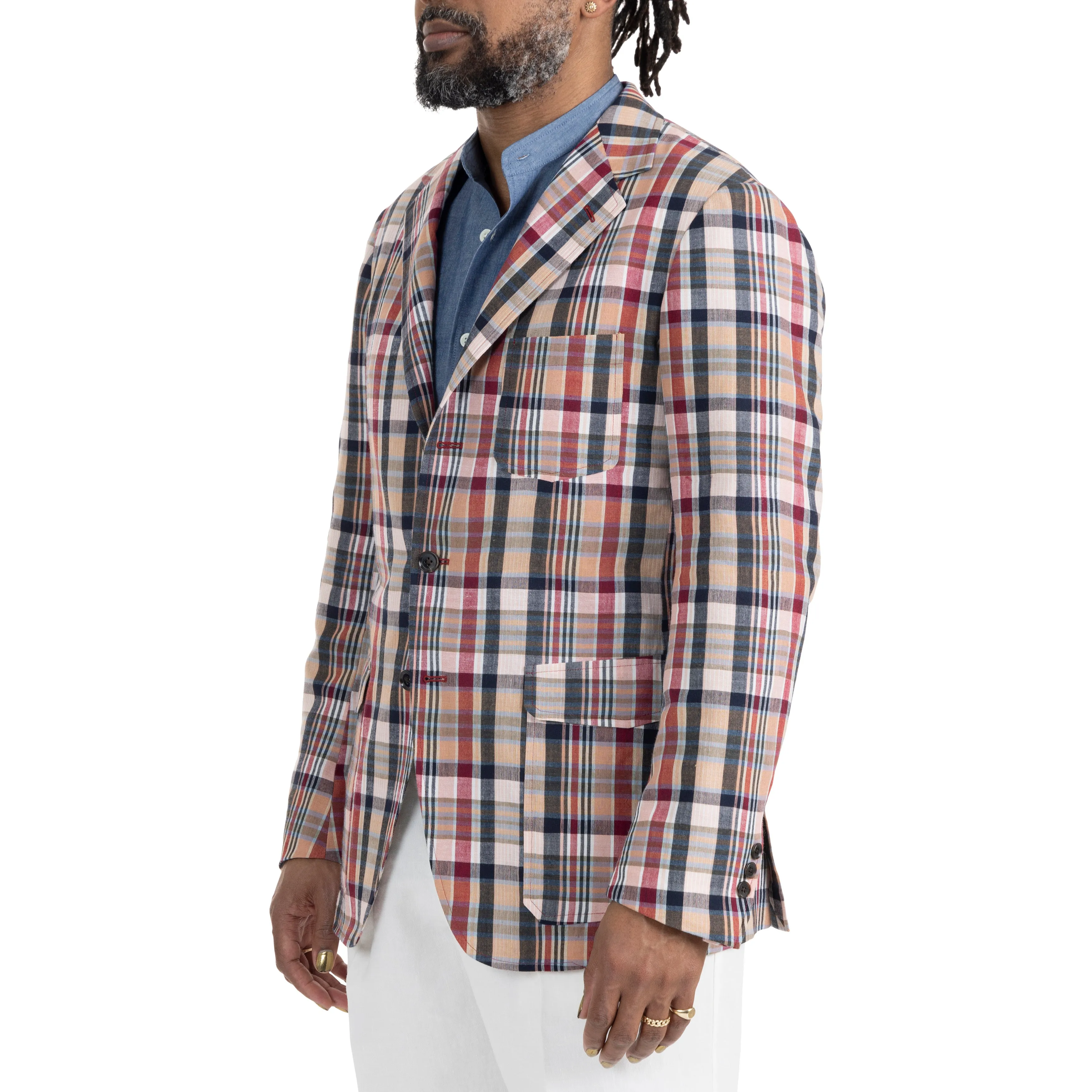 Cotton Madras Model 11 Sport Coat