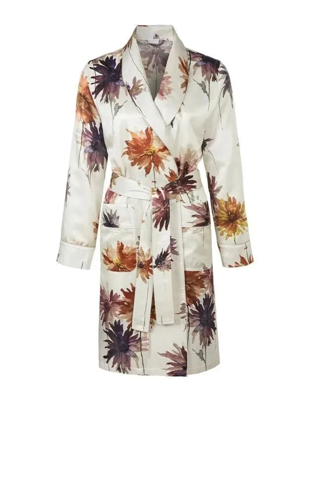 Cotton Silk Short Robe